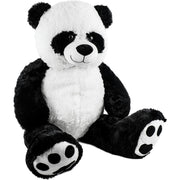 BRUBAKER XXL Panda 100 cm groß Stofftier Plüschtier Kuscheltier Teddybär Hauptansicht