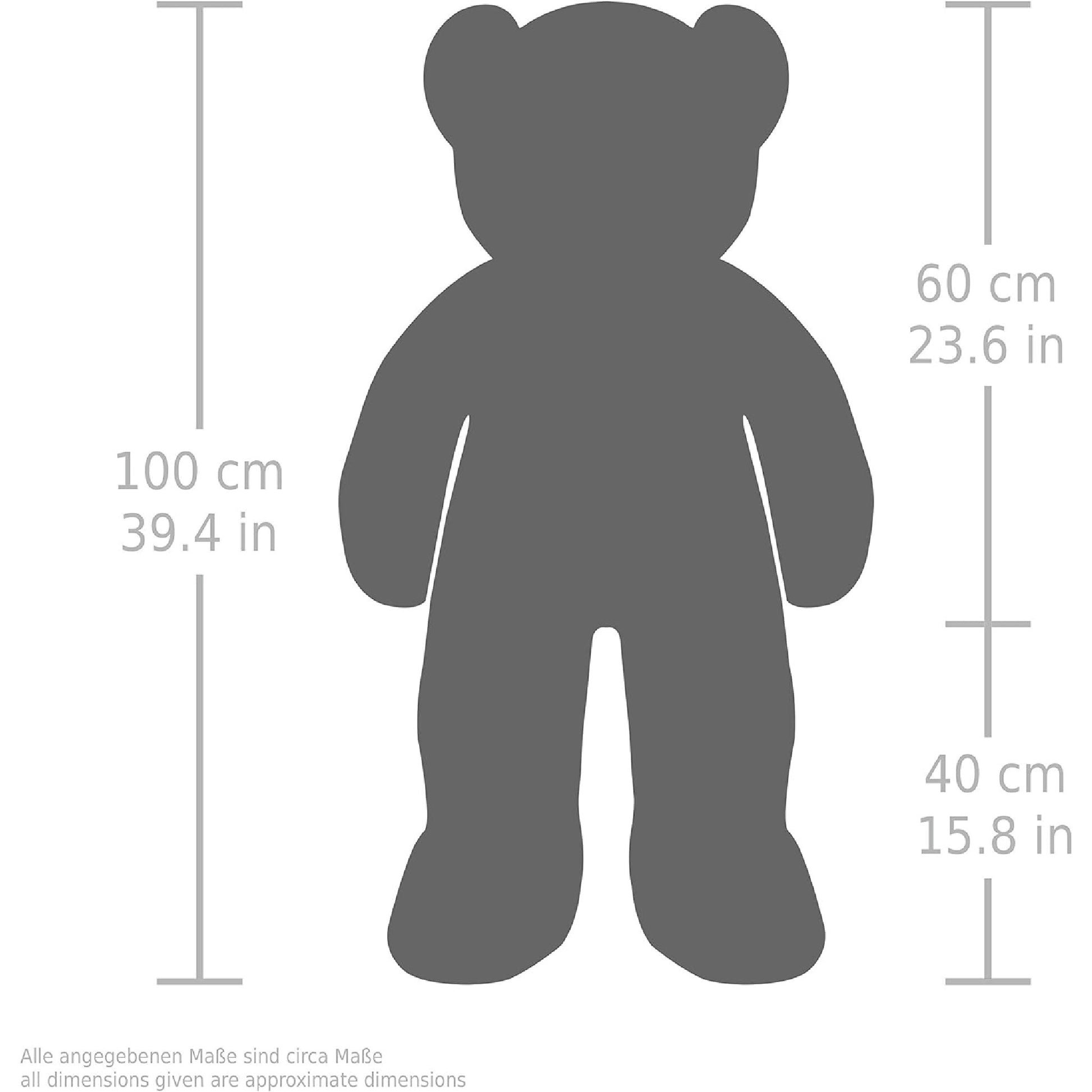 BRUBAKER XXL Panda 100 cm groß Stofftier Plüschtier Kuscheltier Teddybär Hauptansicht