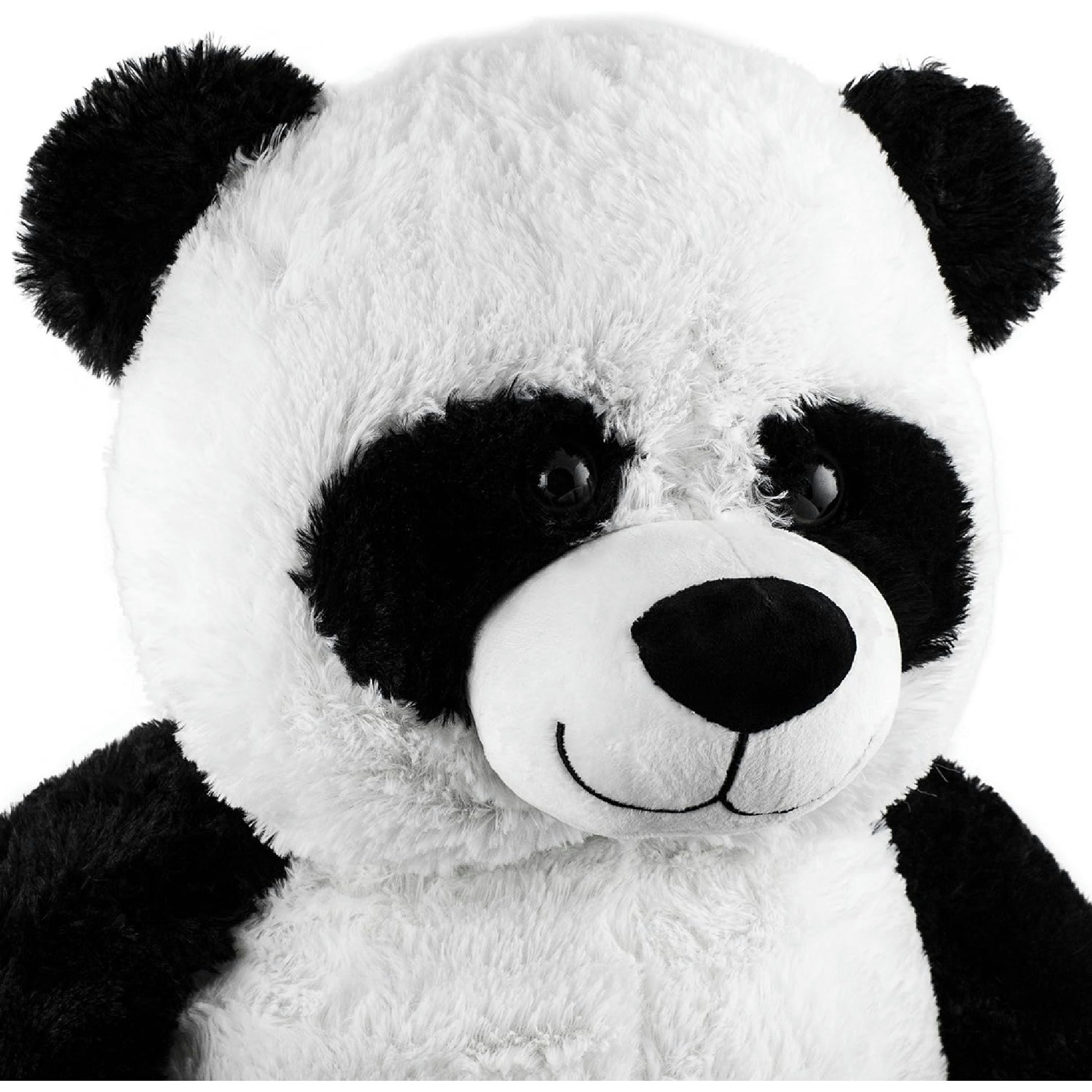 BRUBAKER XXL Panda 100 cm groß Stofftier Plüschtier Kuscheltier Teddybär Hauptansicht