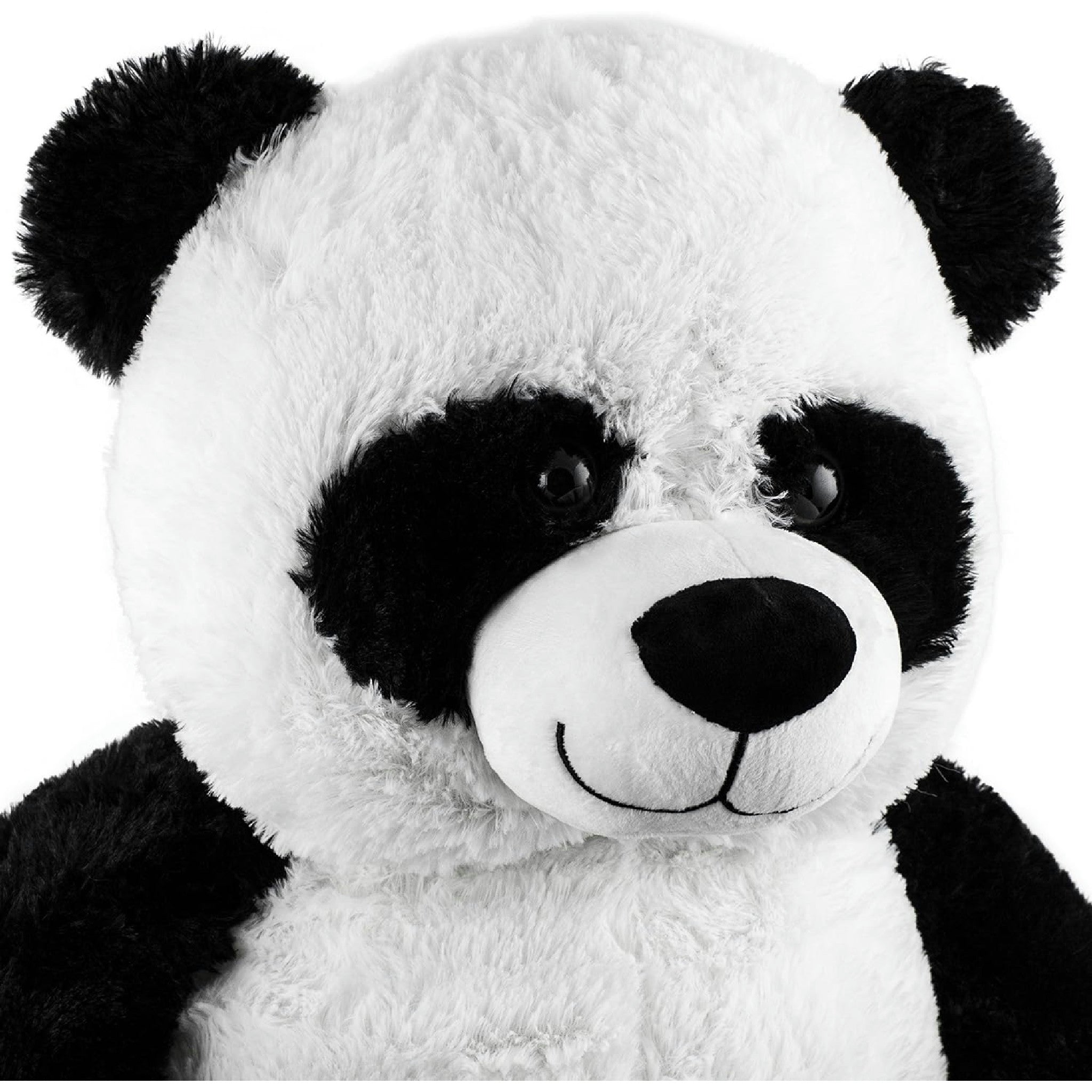 BRUBAKER XXL Panda 100 cm groß Stofftier Plüschtier Kuscheltier Teddybär Hauptansicht