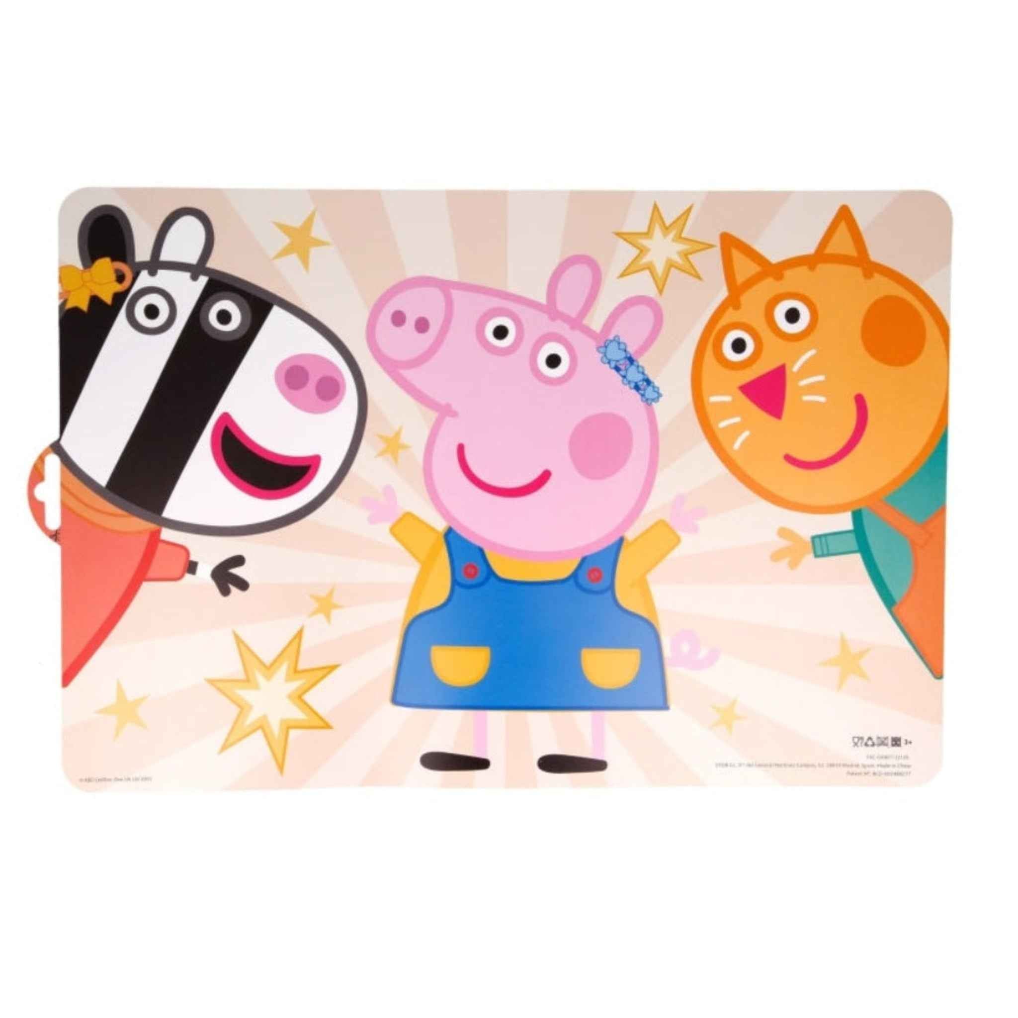 Peppa Pig Kinder Platzdeckchen Tischunterlage 43cm x 28cm