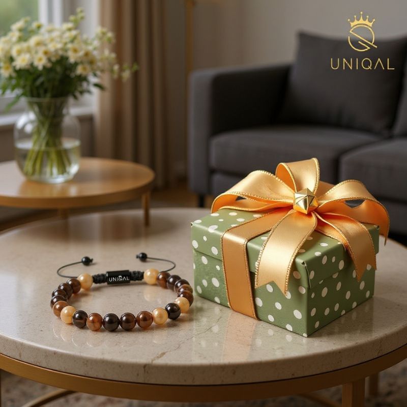 Elegantes Botswana Achat Armband 8mm für deinen individuellen Stil - Bild 2