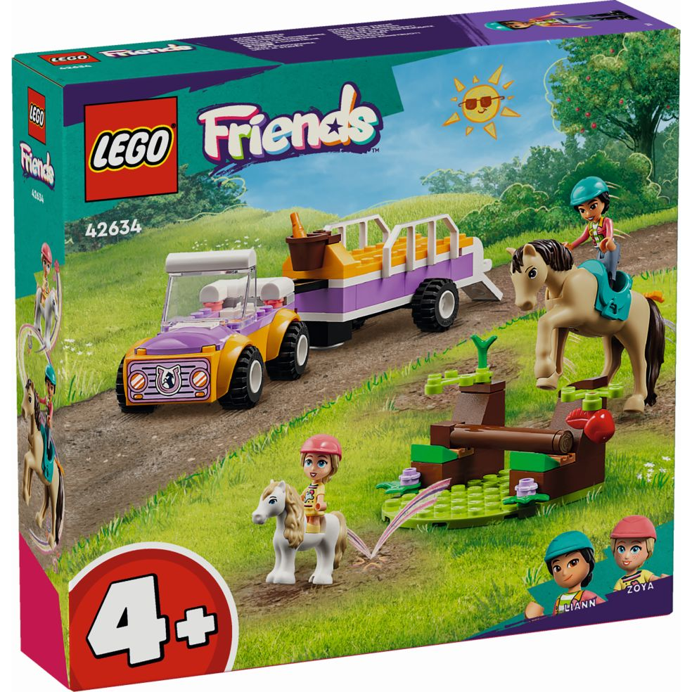 LEGO Friends - Ló- és póniszállító utánfutó (42634)-0