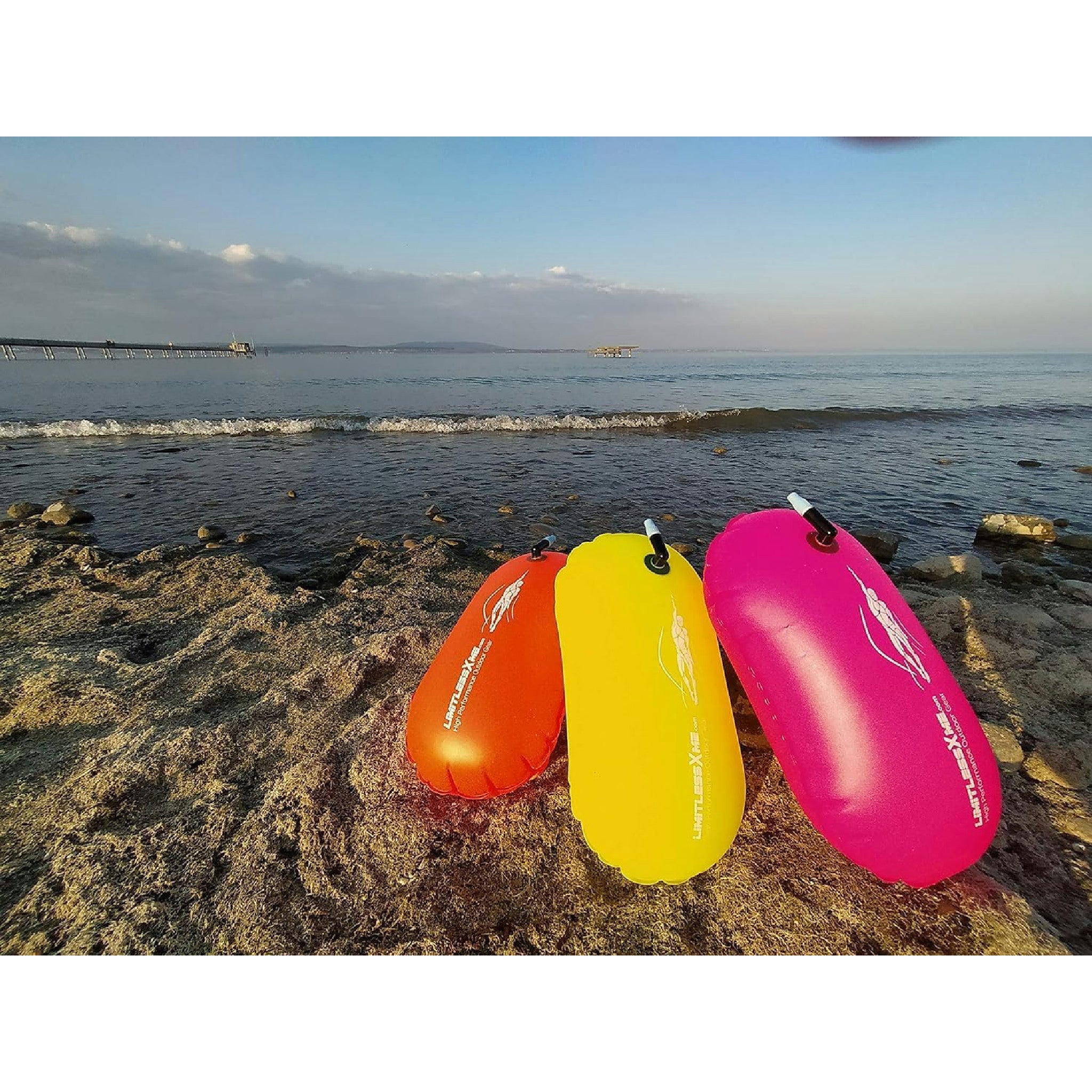 Schwimmboje & Handyhülle — 15l Pink. Sicherheit beim Schwimmen, Open Water und Triathlon. Swimming Buoy, Swim Bubble, Schwimm Boj aufblasbar Hauptansicht