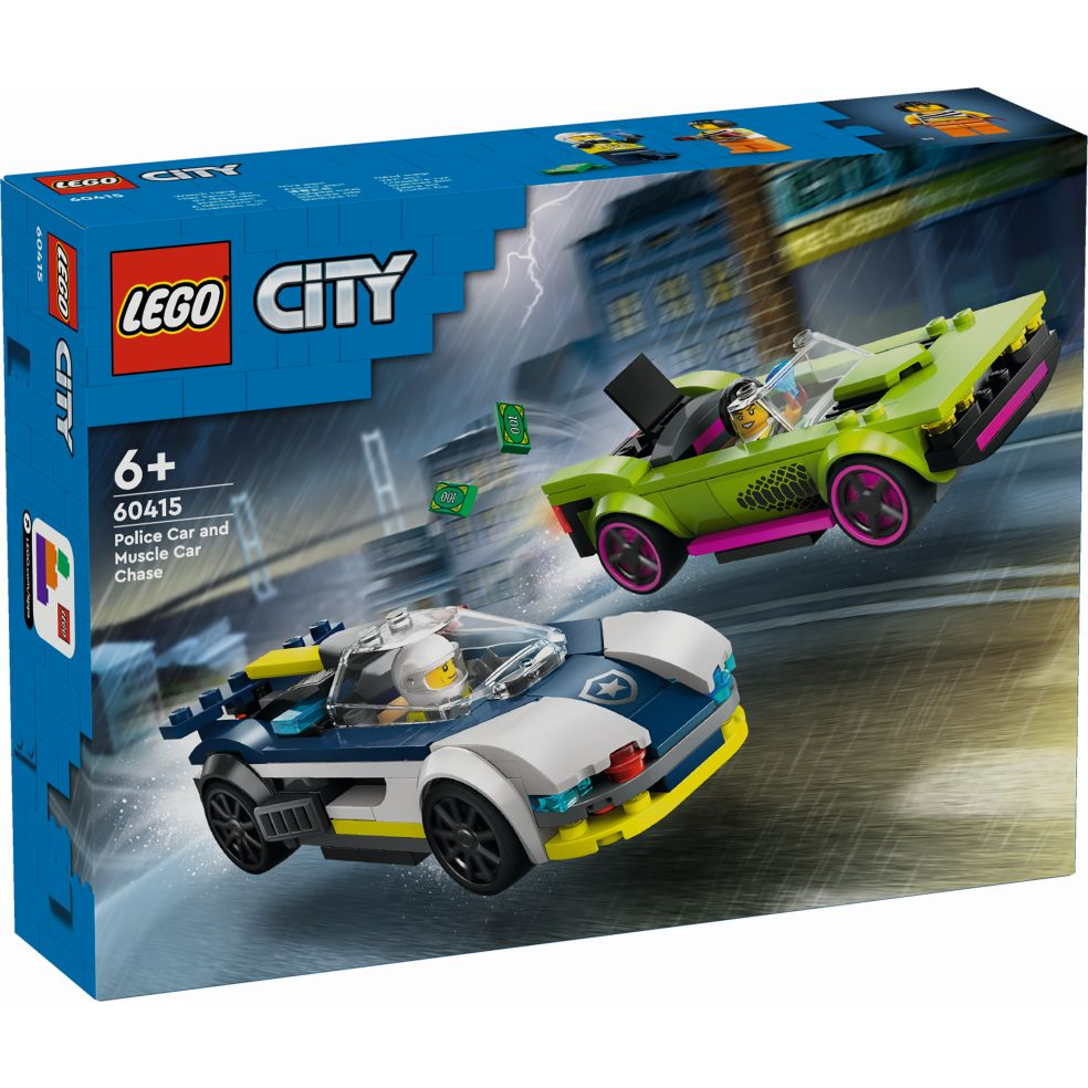 LEGO City - Rendőrautó és sportkocsi hajsza (60415)-0