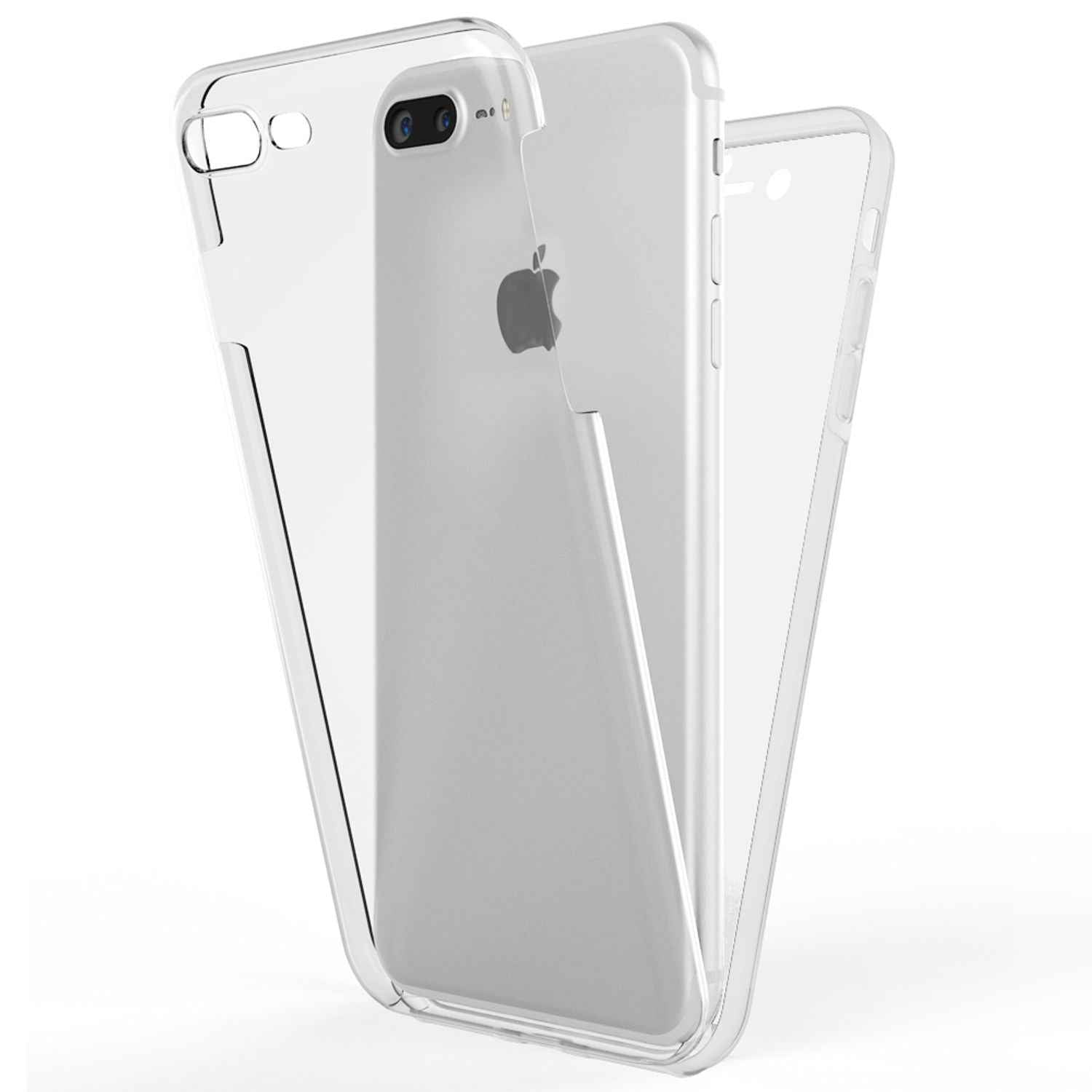 NALIA 360 Grad Handy Hülle für Apple iPhone 8 Plus / 7 Plus, Full Cover Case