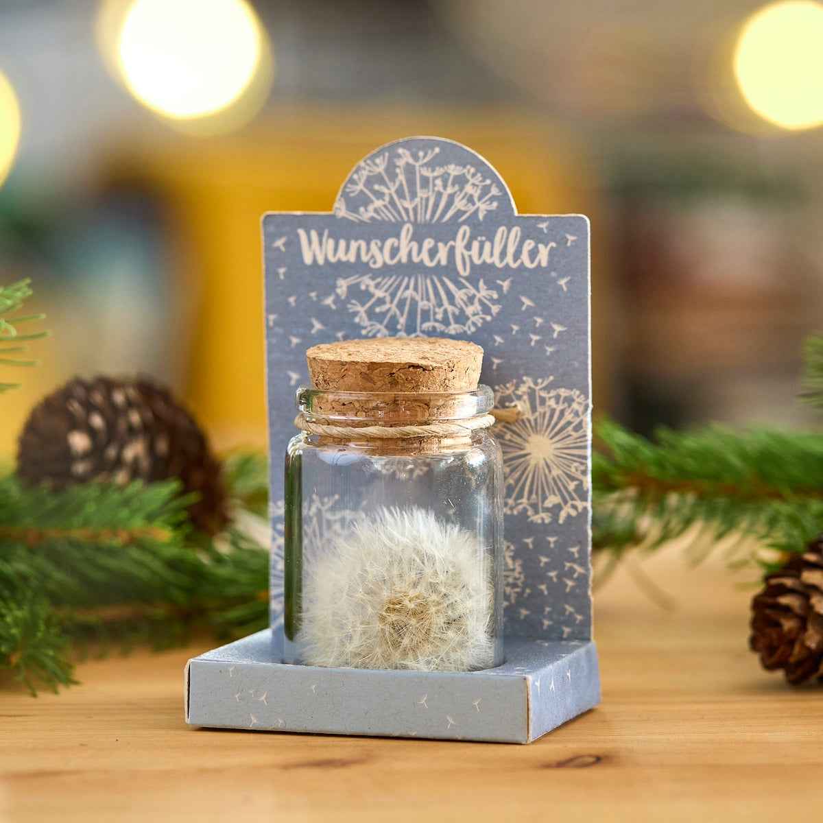 Wunscherfüller – Pusteblume im Glas