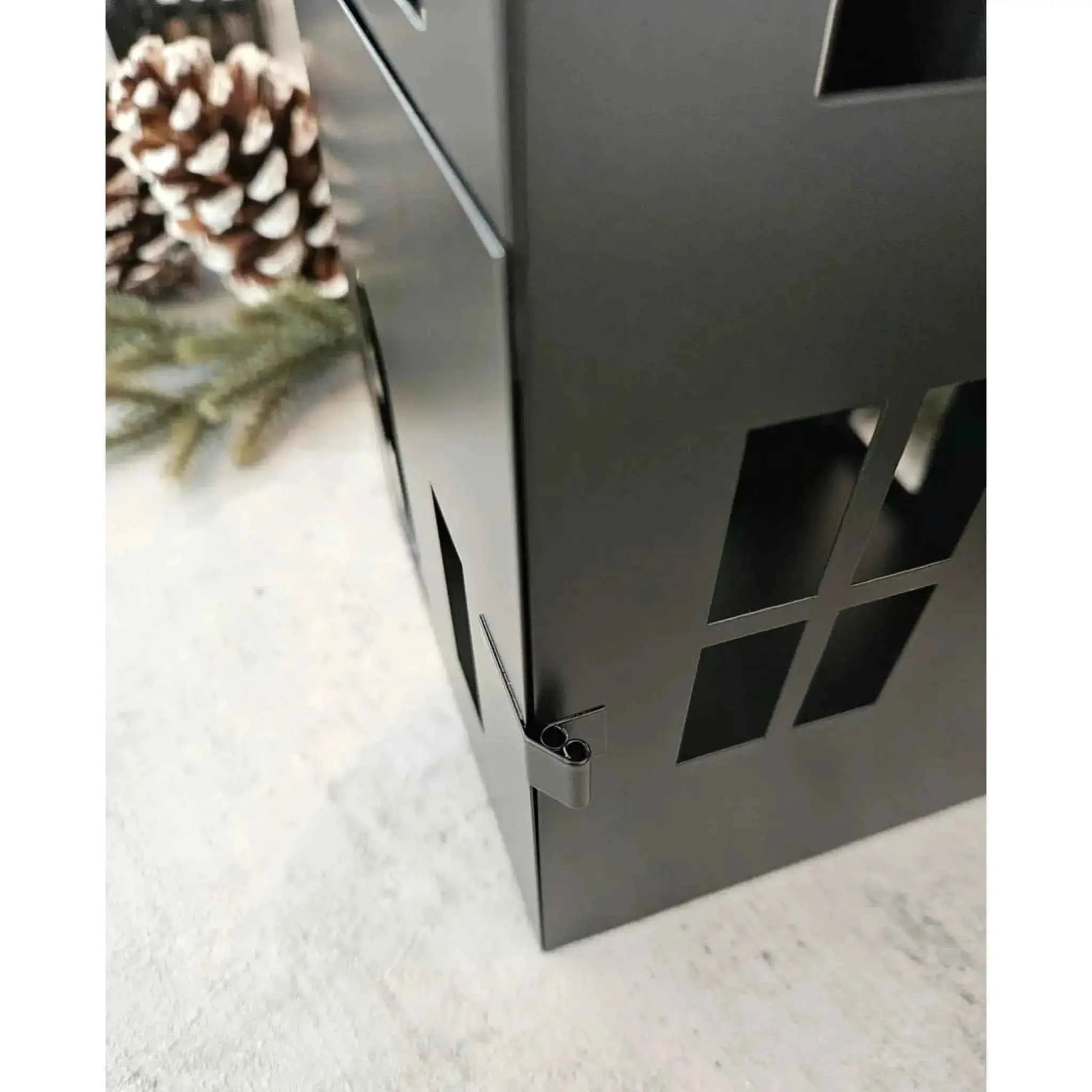 Haus Metall schwarz Dekoration meinposten 3 Set Laternen Windlicht