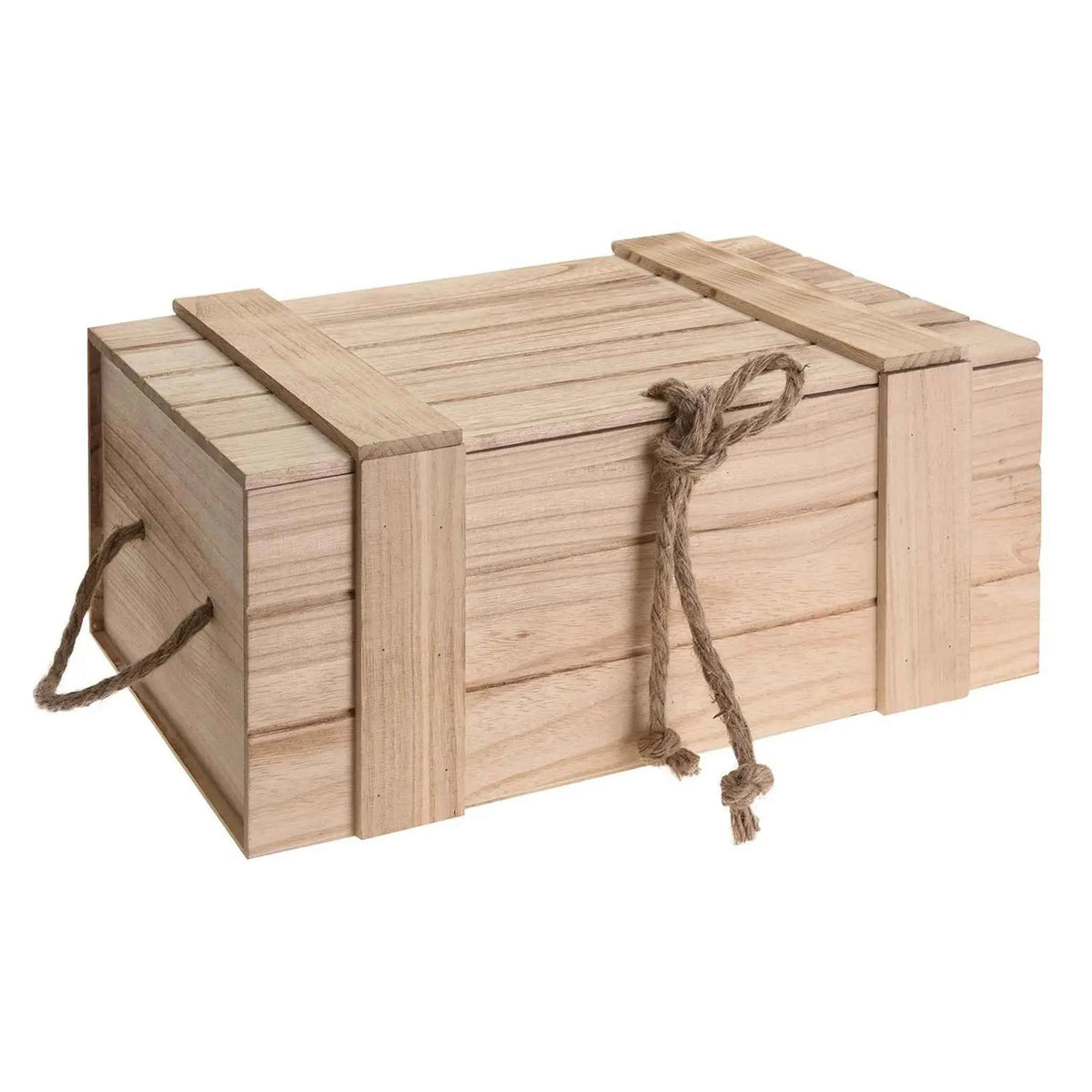 Holzkiste mit Deckel geflammt vintage Vollholz 3 Größen | Miamonda