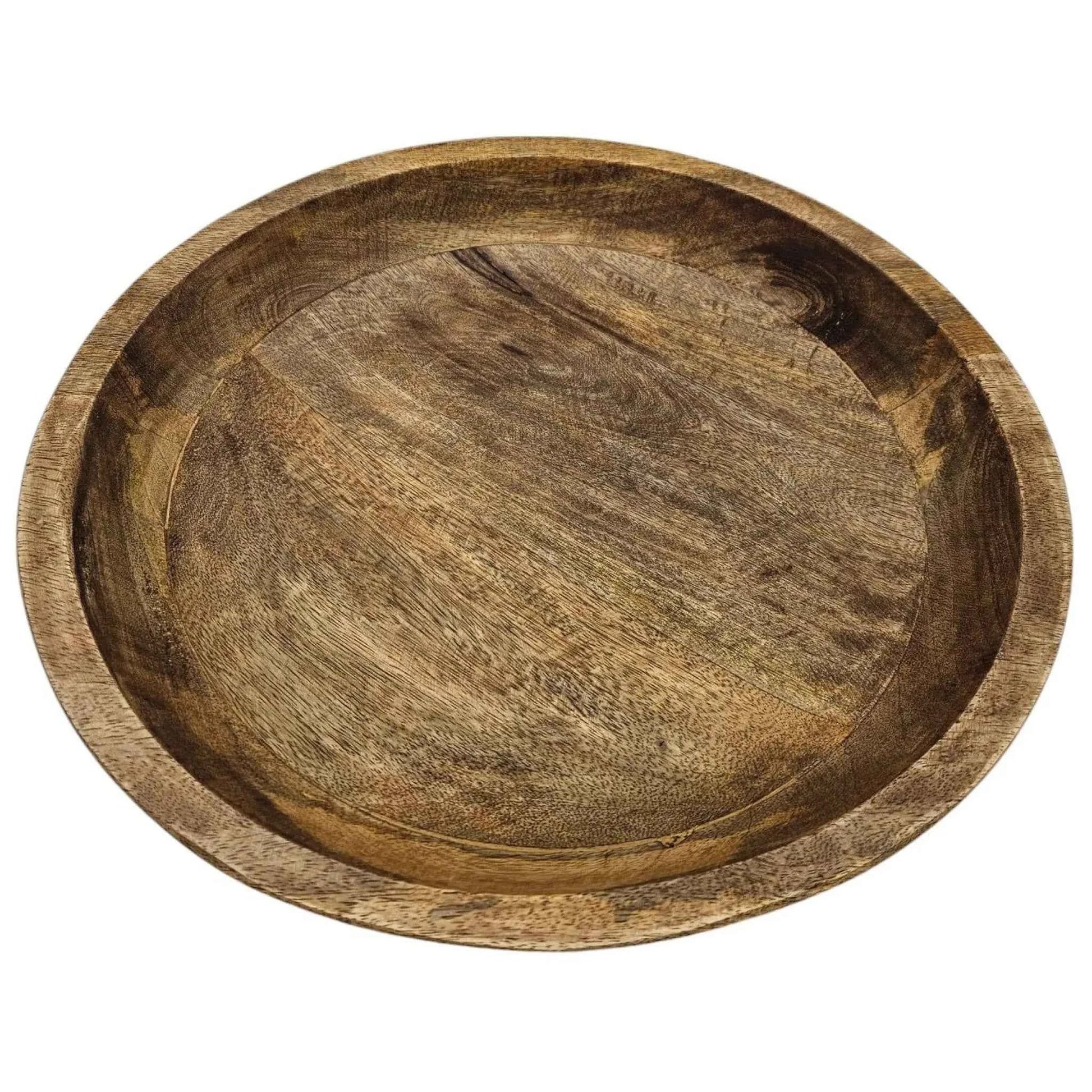 Holzschale Mango Holz Schale Dekoschale Brotschale Mangoholz Ø 38 cm