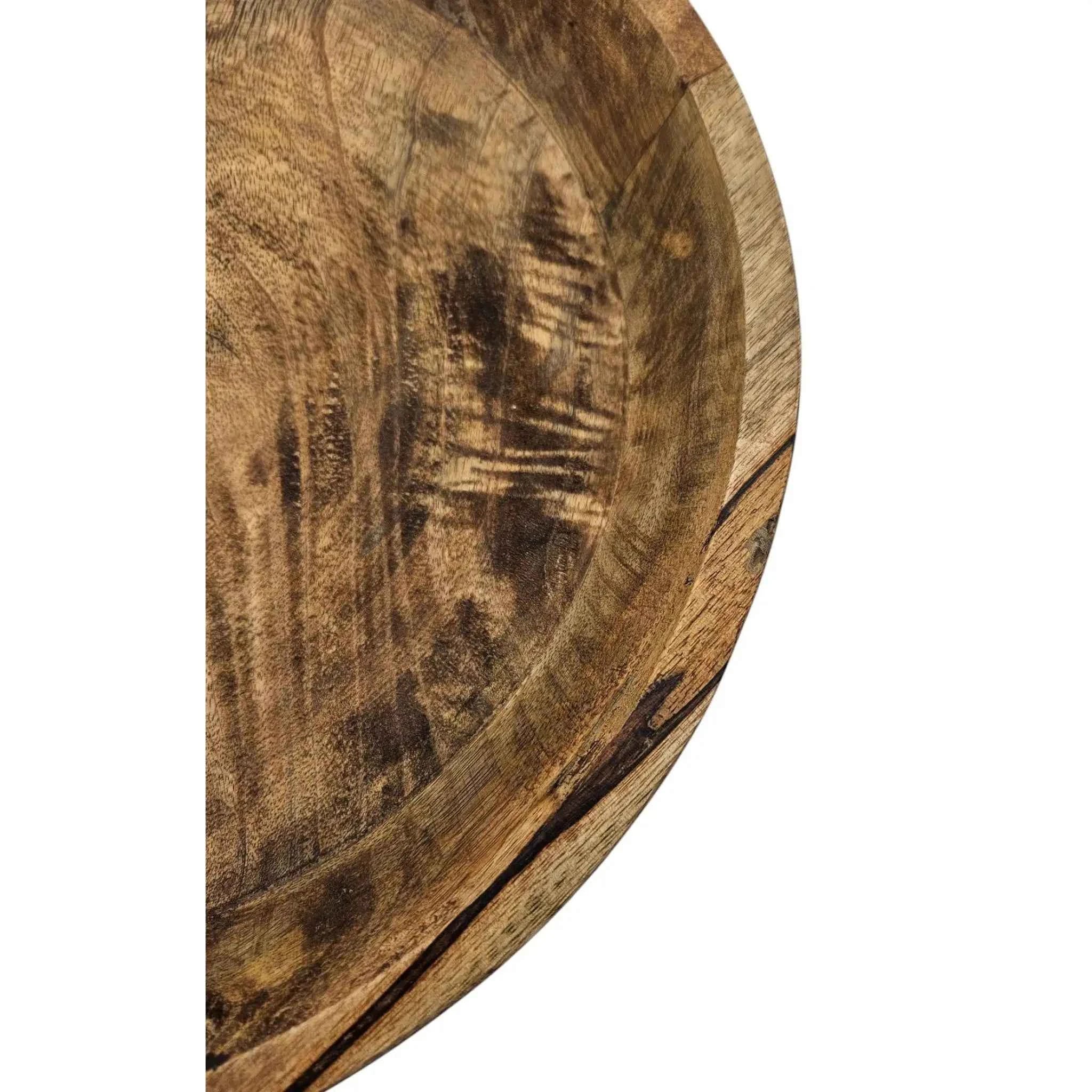 Holzschale Mango Holz Schale Dekoschale Brotschale Mangoholz Ø 38 cm