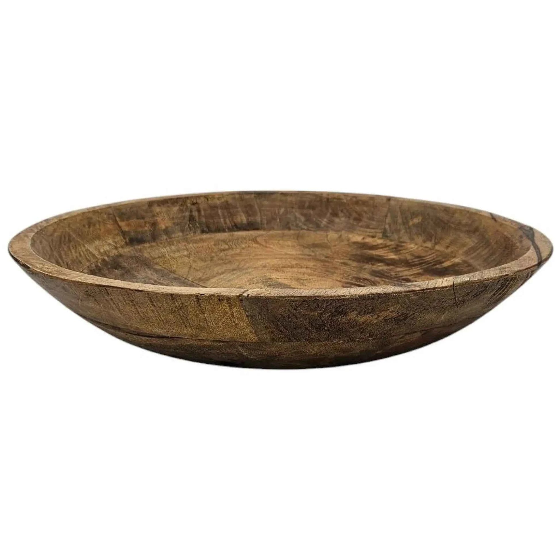 Holzschale Mango Holz Schale Dekoschale Brotschale Mangoholz Ø 38 cm