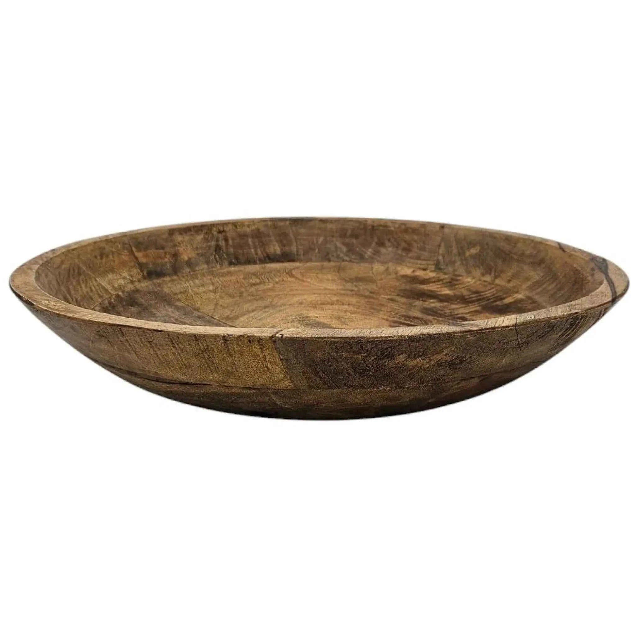 Holzschale Mango Holz Schale Dekoschale Brotschale Mangoholz Ø 38 cm