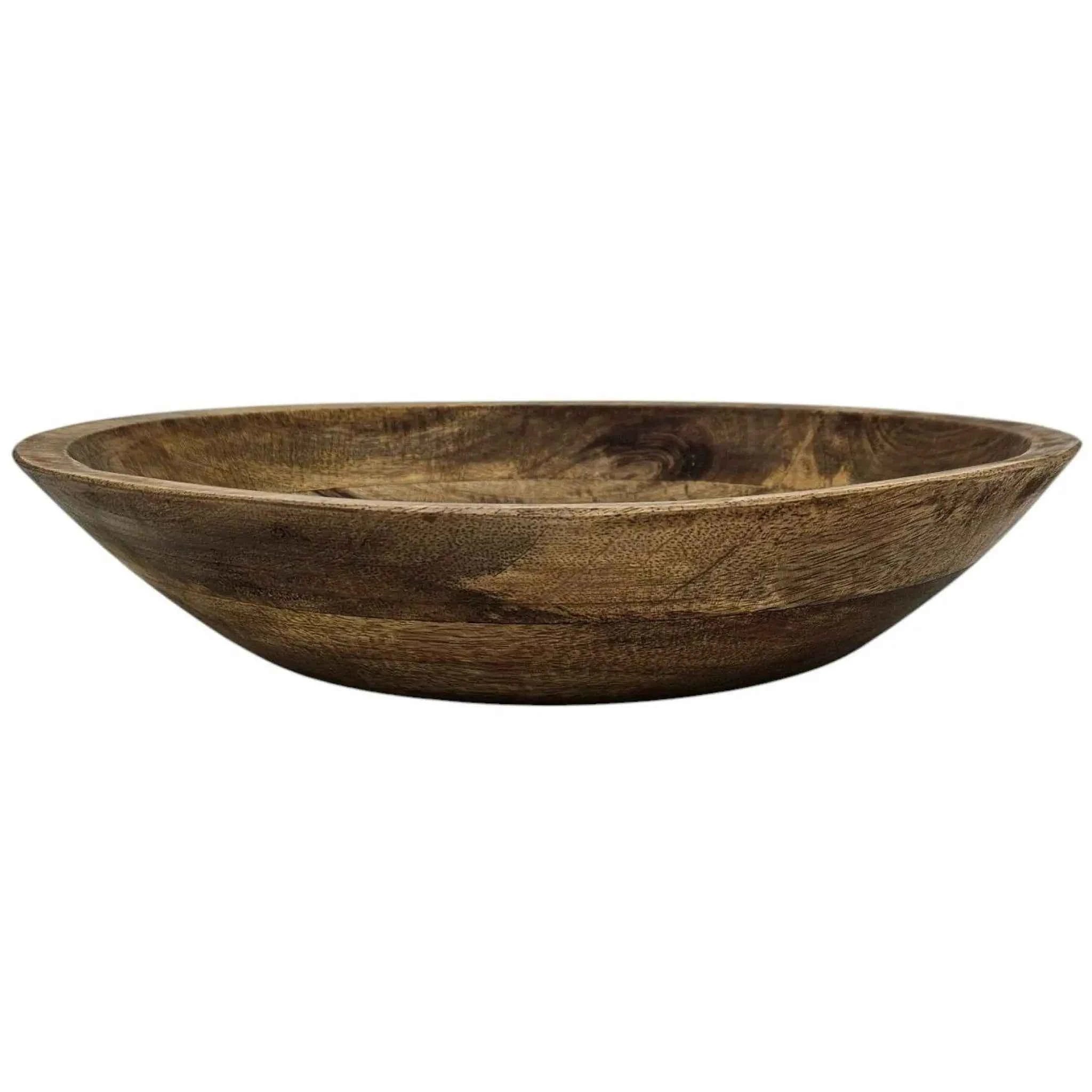 Holzschale Mango Holz Schale Dekoschale Brotschale Mangoholz Ø 38 cm