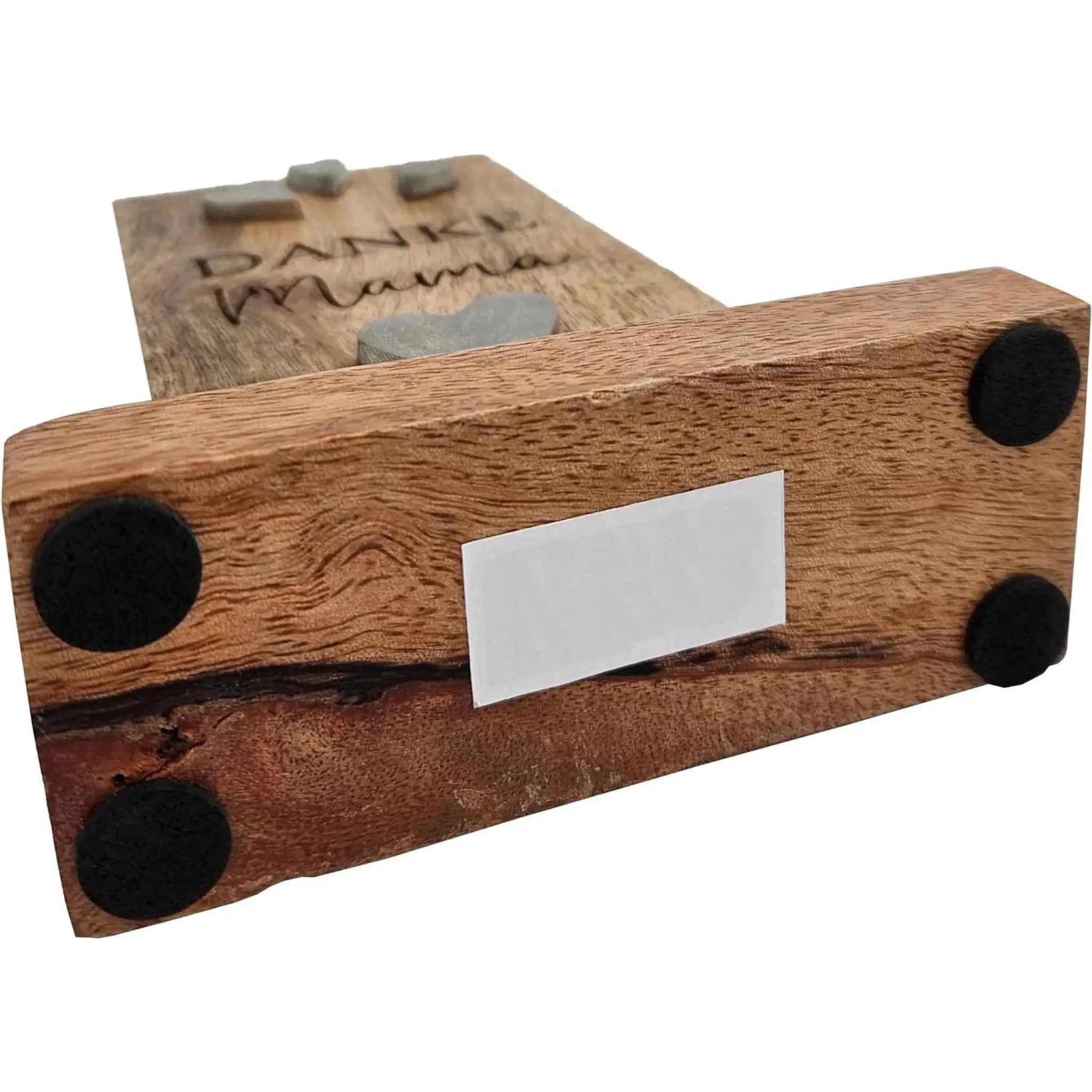 Holzschild MAMA Holztafel Geschenk Muttertag Mutter Schild Mangoholz Höhe 20 cm