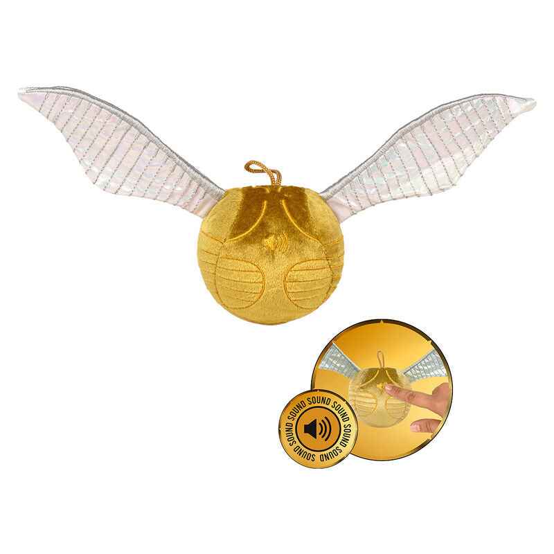 Goldener Schnatz mit Sound Kuscheltier - 22 cm Plüschtier Harry Potter Stofftier