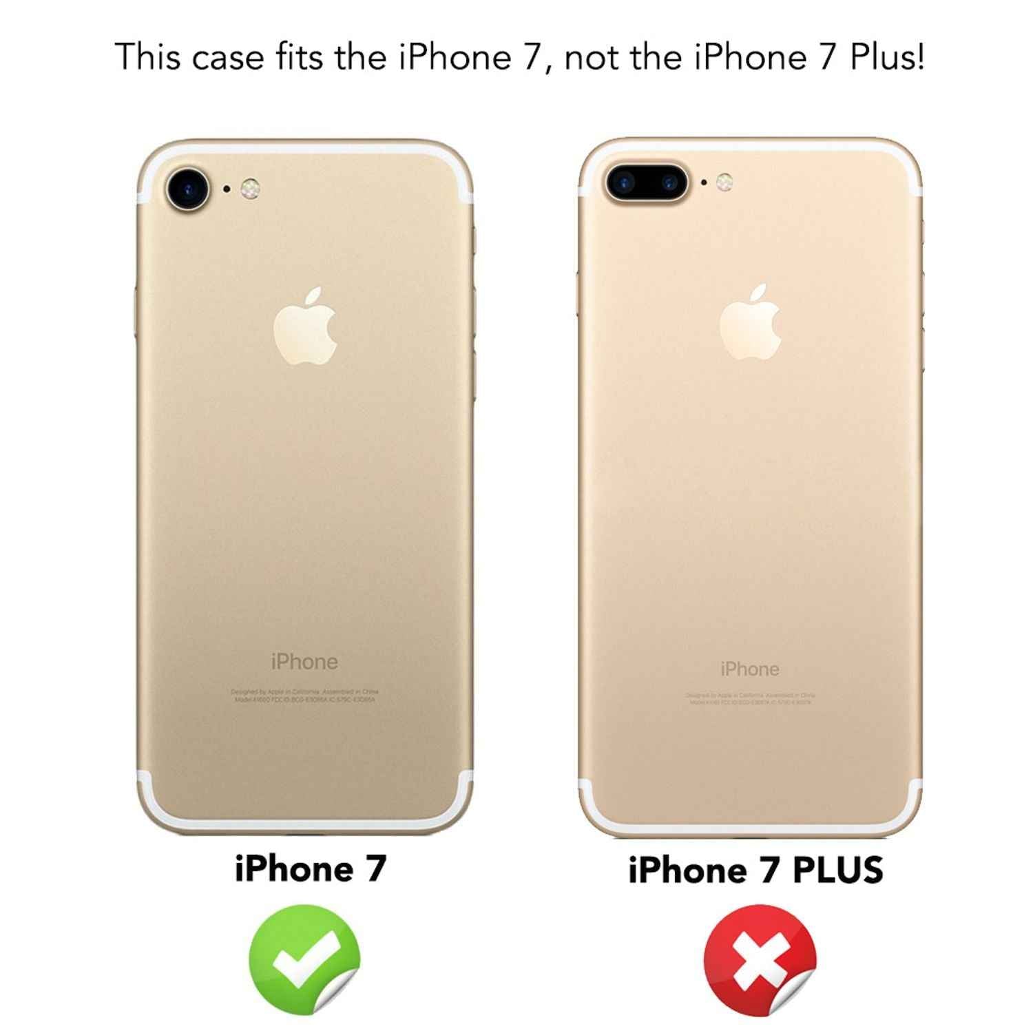 Apple iPhone 7 Handy Hülle von NALIA, Slim Silikon Neon Case Dünnes Phone Cover