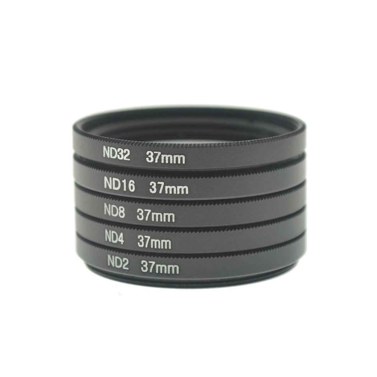 SYSTEM-S ND Filter 37 mm Set Neutraldichtefilter Graufilter mit Hülle für iPhone 11