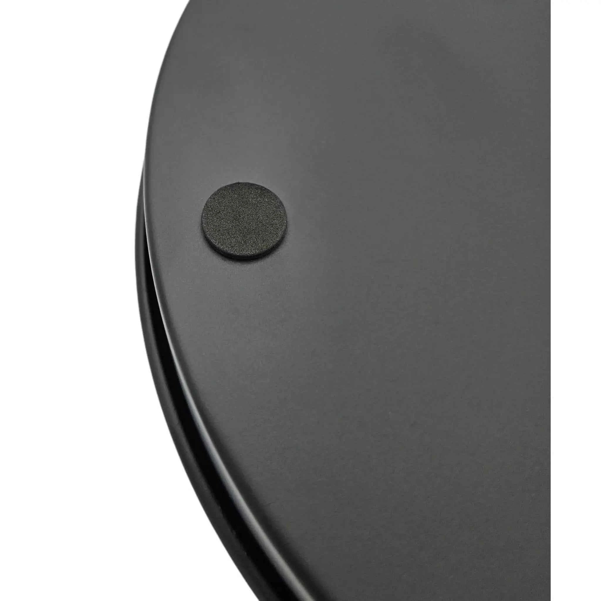 Kerzenteller Kerzentablett magnetische Kerzenhalter Tablett schwarz Metall 25 cm