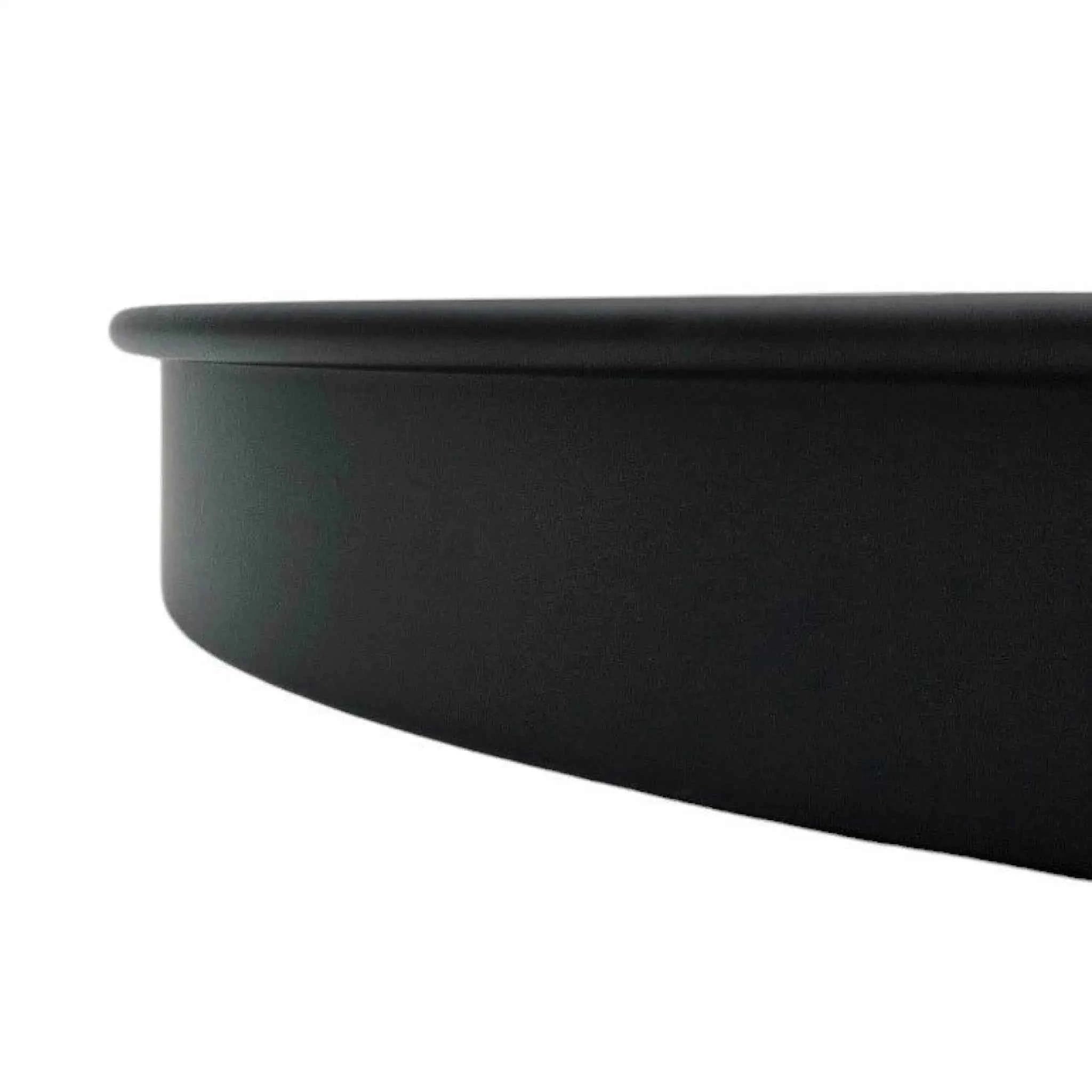 Kerzenteller Kerzentablett magnetische Kerzenhalter Tablett schwarz Metall 25 cm