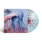 Kill Strings - Limbo Translucent Light Blue base with Heavy Splatter Tangerine & Orchid Vinyl