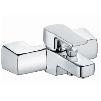 KLUDI Q-BEO Wannenfüll- und Brausearmatur in chrom mit modernem Design