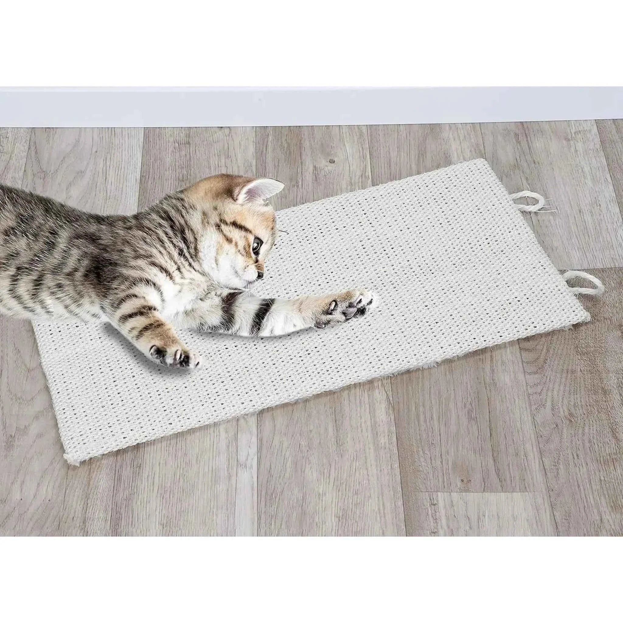 Kratzbrett Katzenkratzbrett 50x22 cm Eckkratzbrett Kratzbaum Katzen Katze Sisal