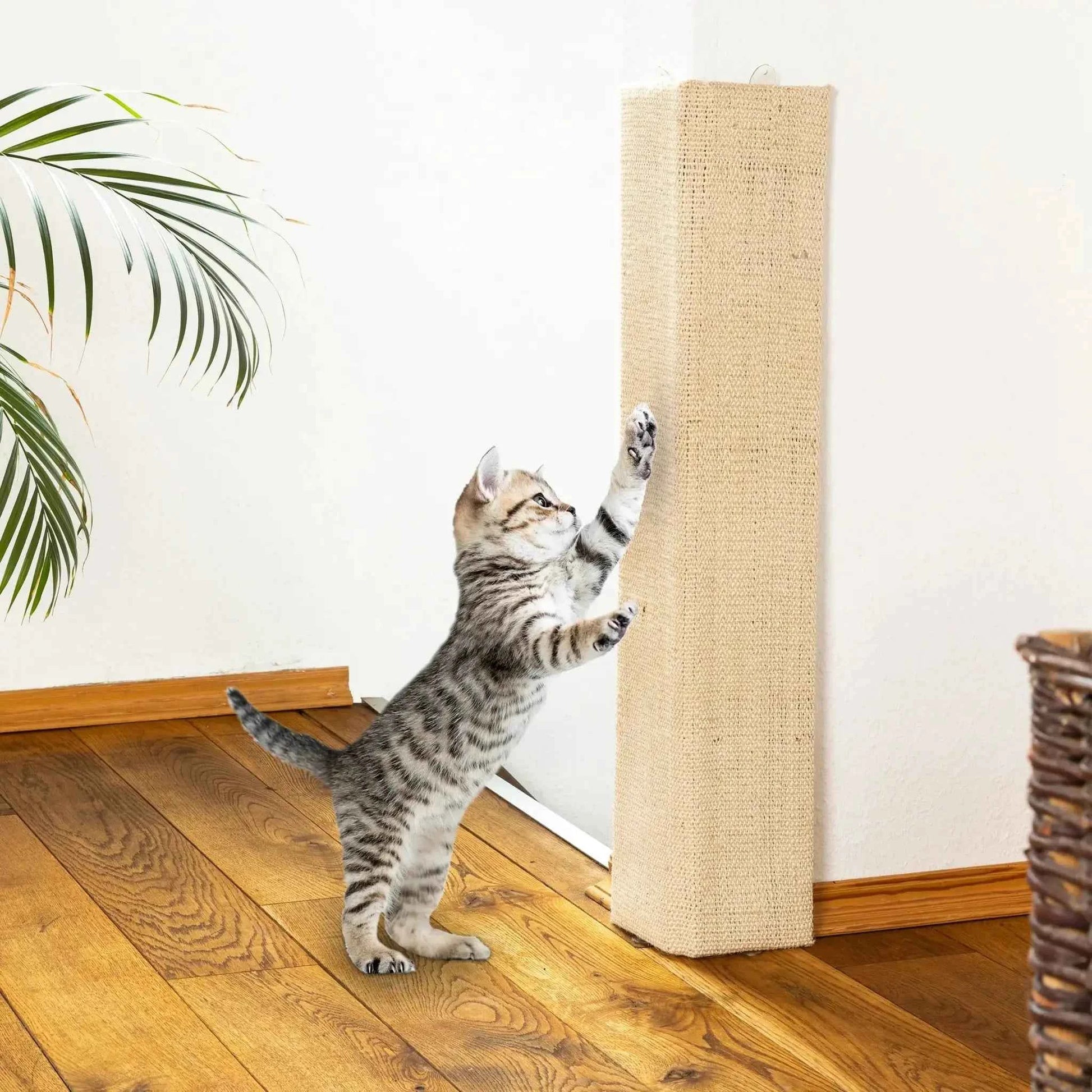 Kratzbrett Kratzmatte für Wand 80x28 cm Eckkratzbrett Kratzbaum Katzen Katze Sisal