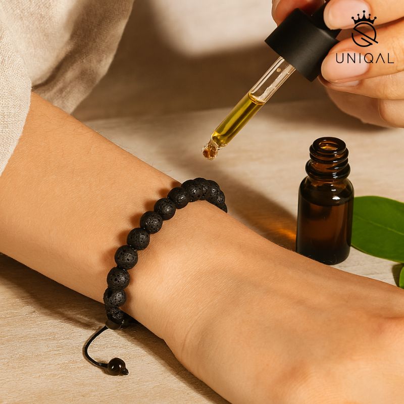 Perlenarmband Lavastein 8mm Schwarz für deinen individuellen Stil - Bild 9