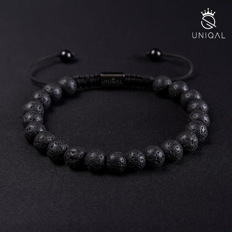 Perlenarmband Lavastein 8mm Schwarz für deinen individuellen Stil - Bild 10