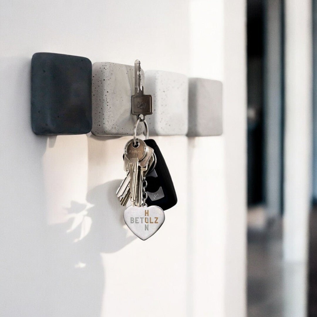 Magnetischer Schlüsselhalter HAMO 4er Set, moderne Designs in verschiedenen Farben