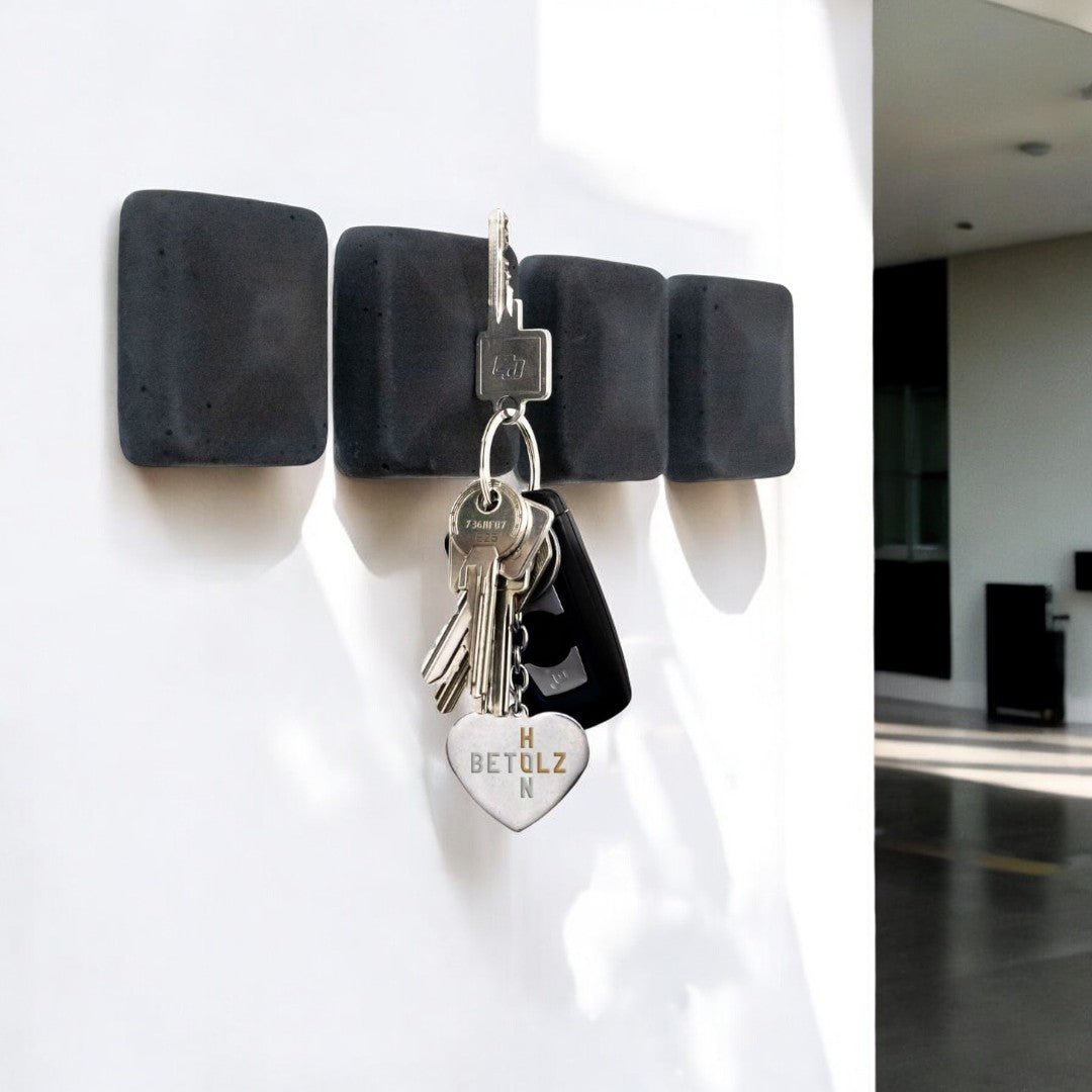 Magnetischer Schlüsselhalter HAMO, vier Magneten zur Wandmontage, praktische Aufbewahrung