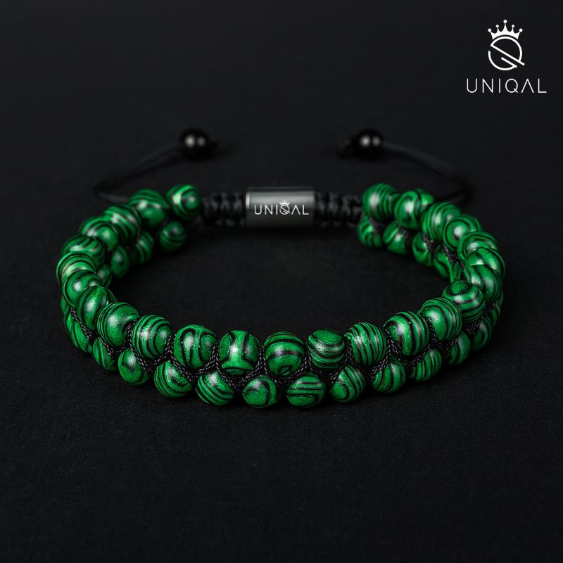 Edelsteinarmband Malachit 6mm - Elegantes Schmuckstück für jeden Anlass