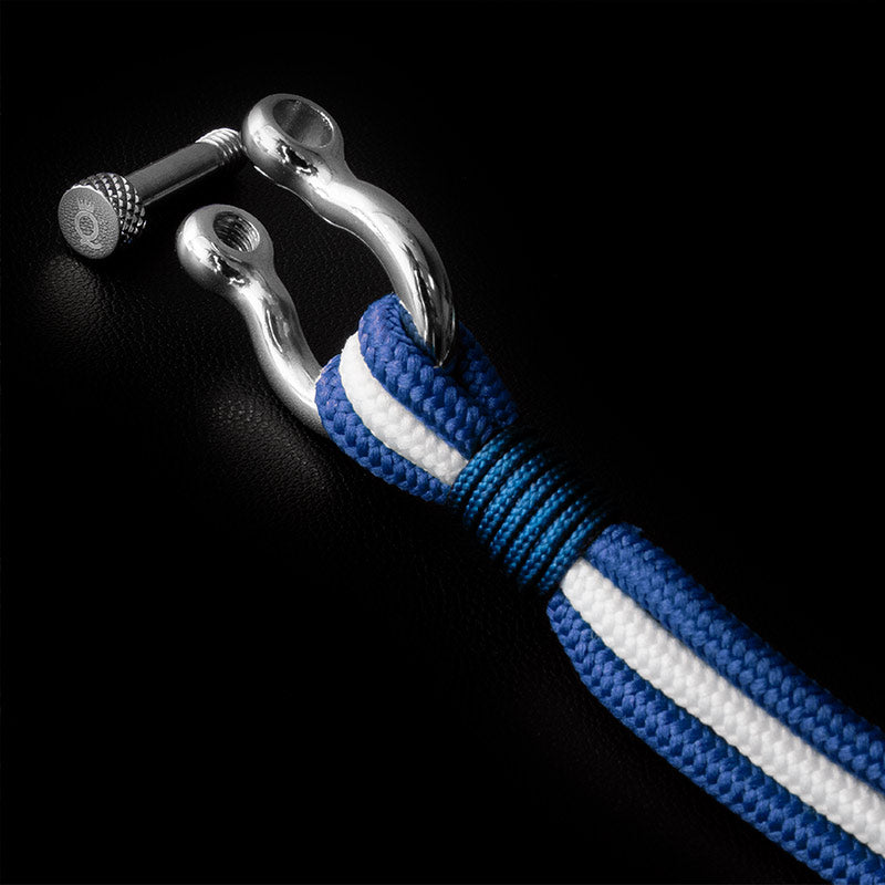 Indecent Armband aus blauem Stoff für deinen individuellen Look