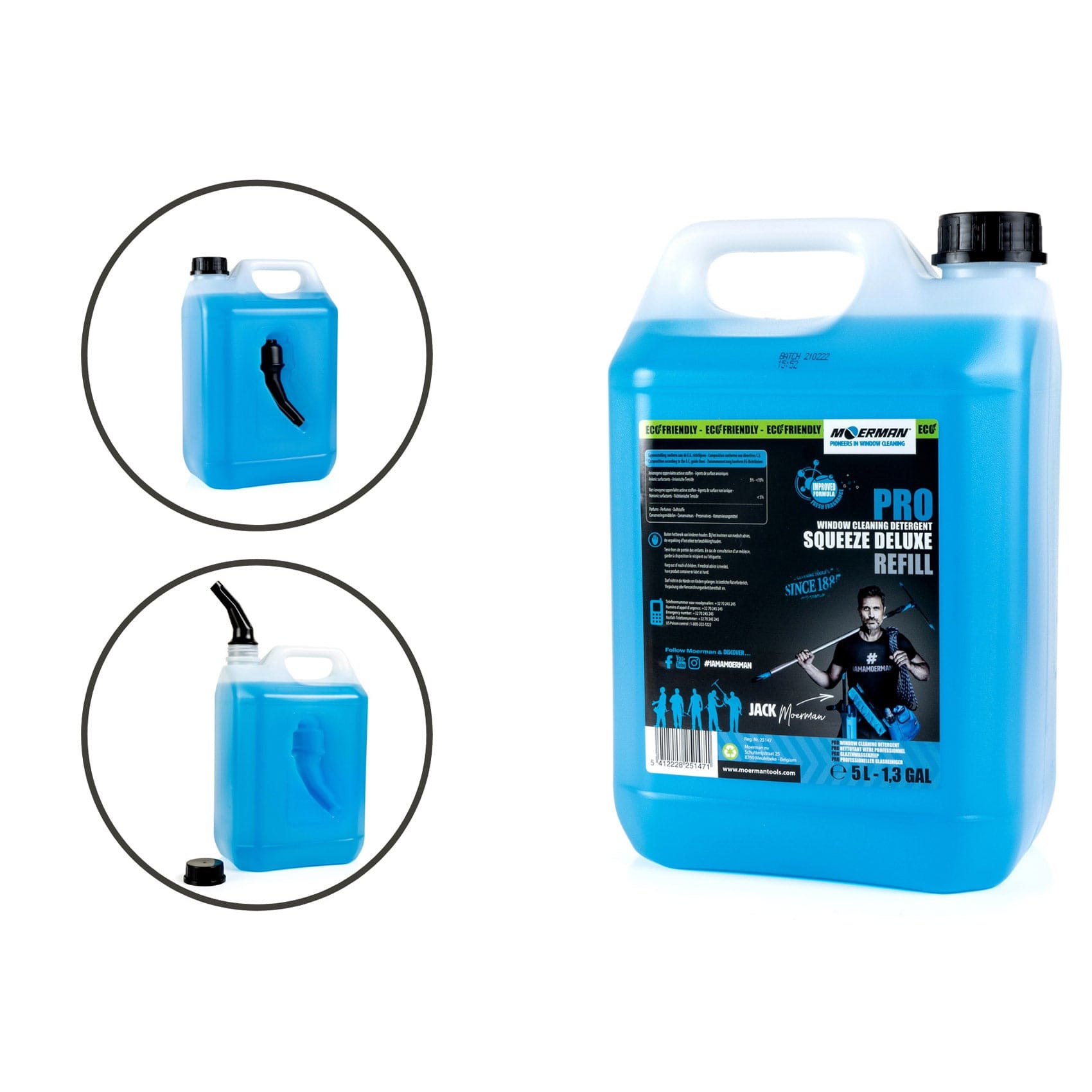 MOERMAN Squeeze Deluxe Glasreiniger mit innovativem Reinigungssystem