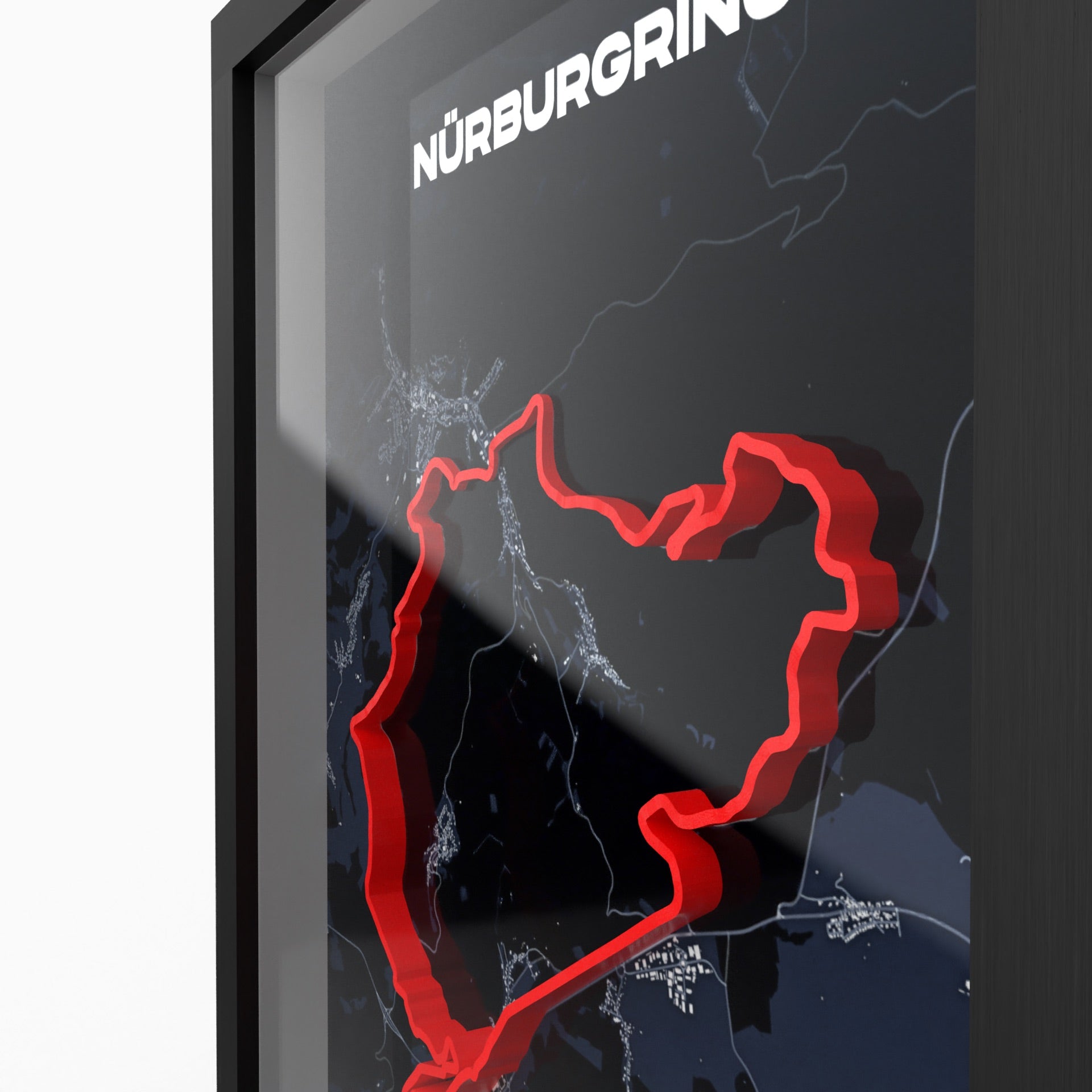 Nürburgring® Hoodie Dunkelgrau mit Kängurutasche und Kapuze