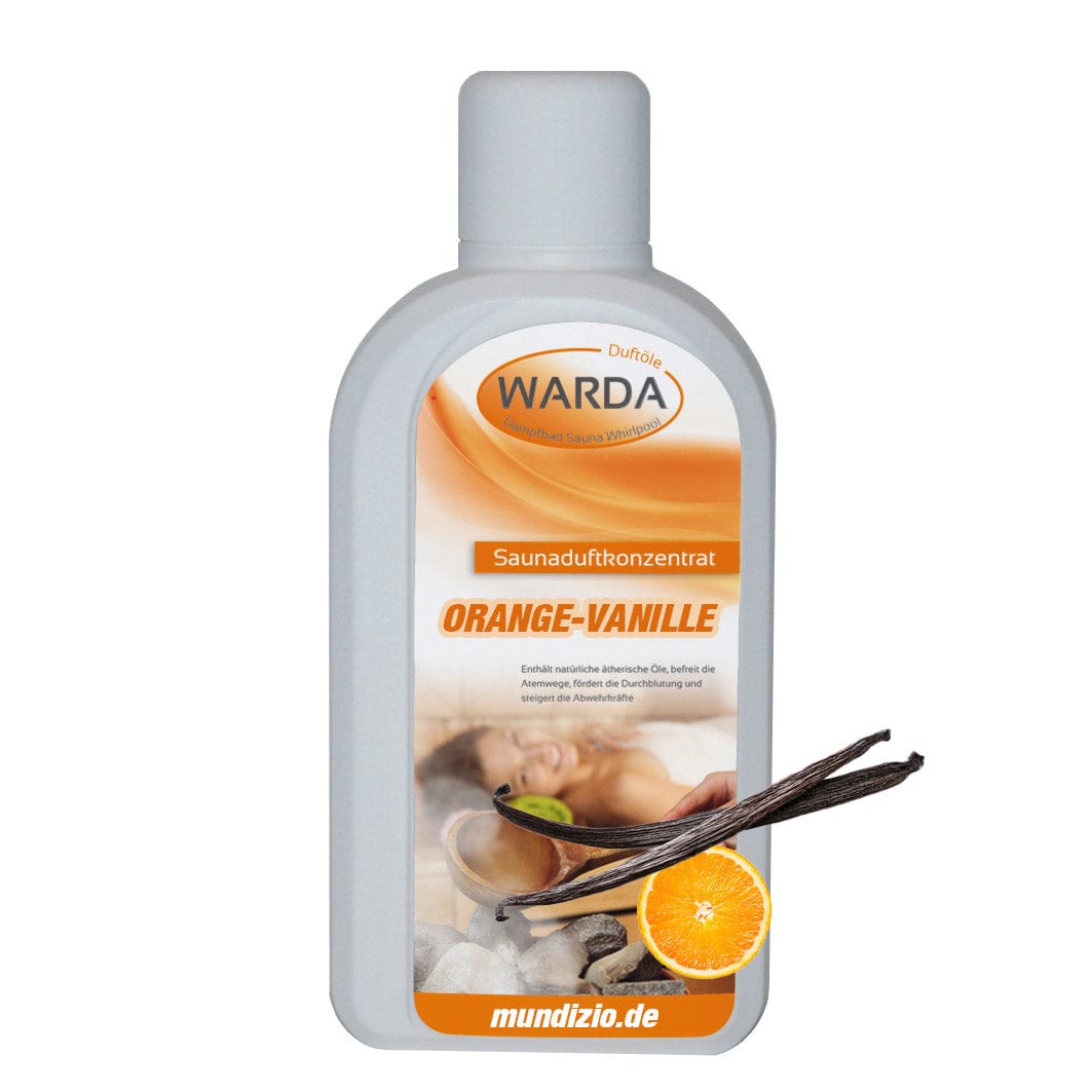 Warda Sauna Aufguss Duft Orange-Vanille 500ml mit fruchtigem Aroma