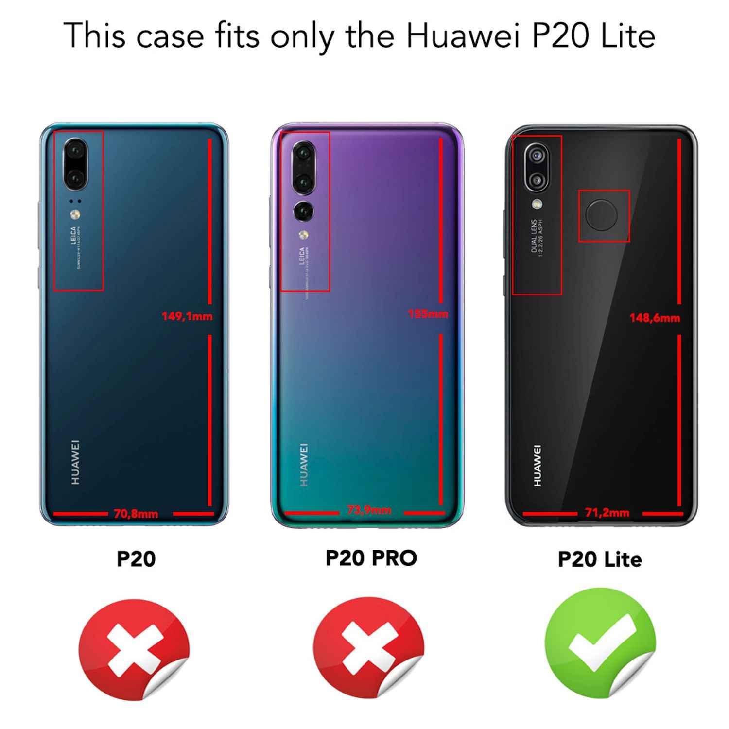 Huawei P20 Lite Handy Hülle von NALIA, Slim Soft Silikon Case Dünne Carbon Look