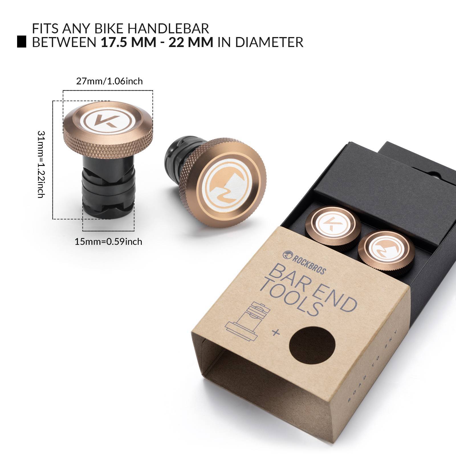 Zeus 2-teiliges Lenkerstopfen-Set, Aluminium, ideal für Fahrräder