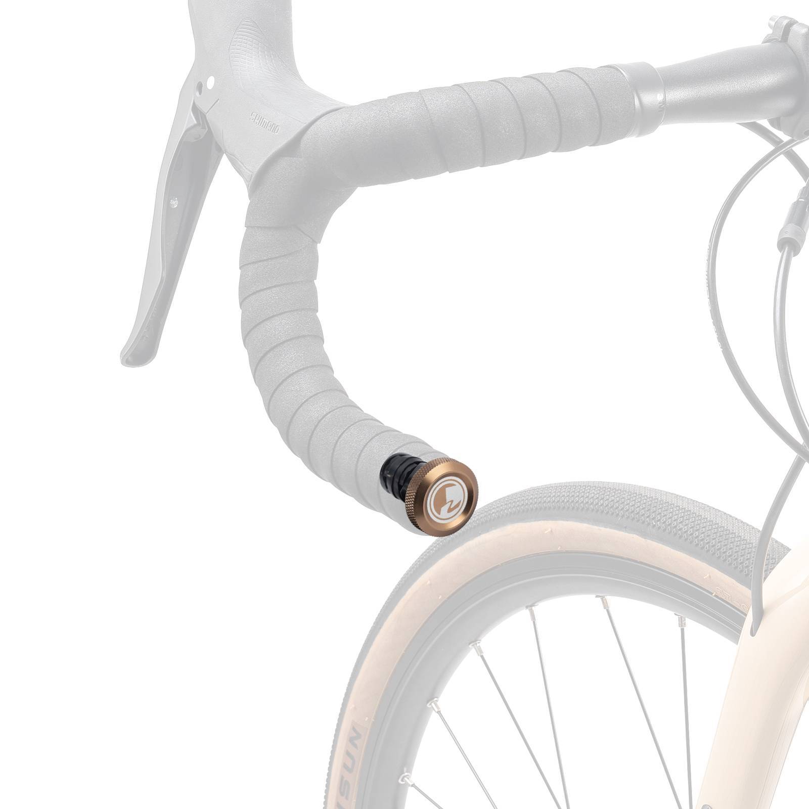 Zeus Lenkerstopfen in Aluminium, 2-teiliges Set für sicheres Fahren