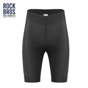 ROAD TO SKY Herren Fahrradhose Zeus, atmungsaktiv, mit 4D Sitzpolster, schwarze Radlerhose