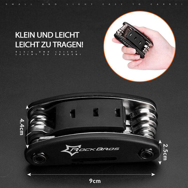 ROCKBROS Multifunktionswerkzeug, platzsparend und funktional für Fahrradreparaturen
