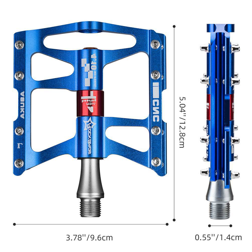 Zeus Fahrrad Pedale 9/16 in Schwarz für BMX mit stabiler Konstruktion
