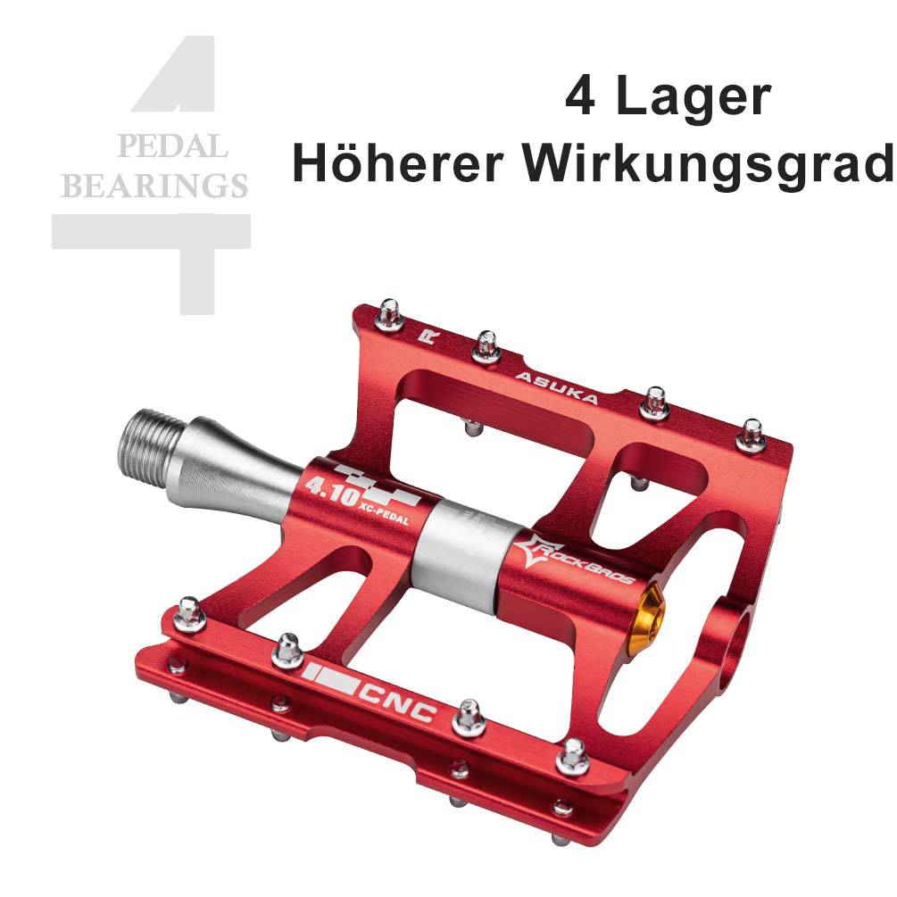 Zeus Fahrrad Pedale 9/16 in Schwarz für BMX mit sicherem Halt