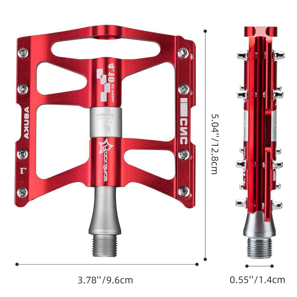 Zeus Fahrrad Pedale 9/16 für Mountainbike mit 4 Dichtlagern und hoher Stabilität