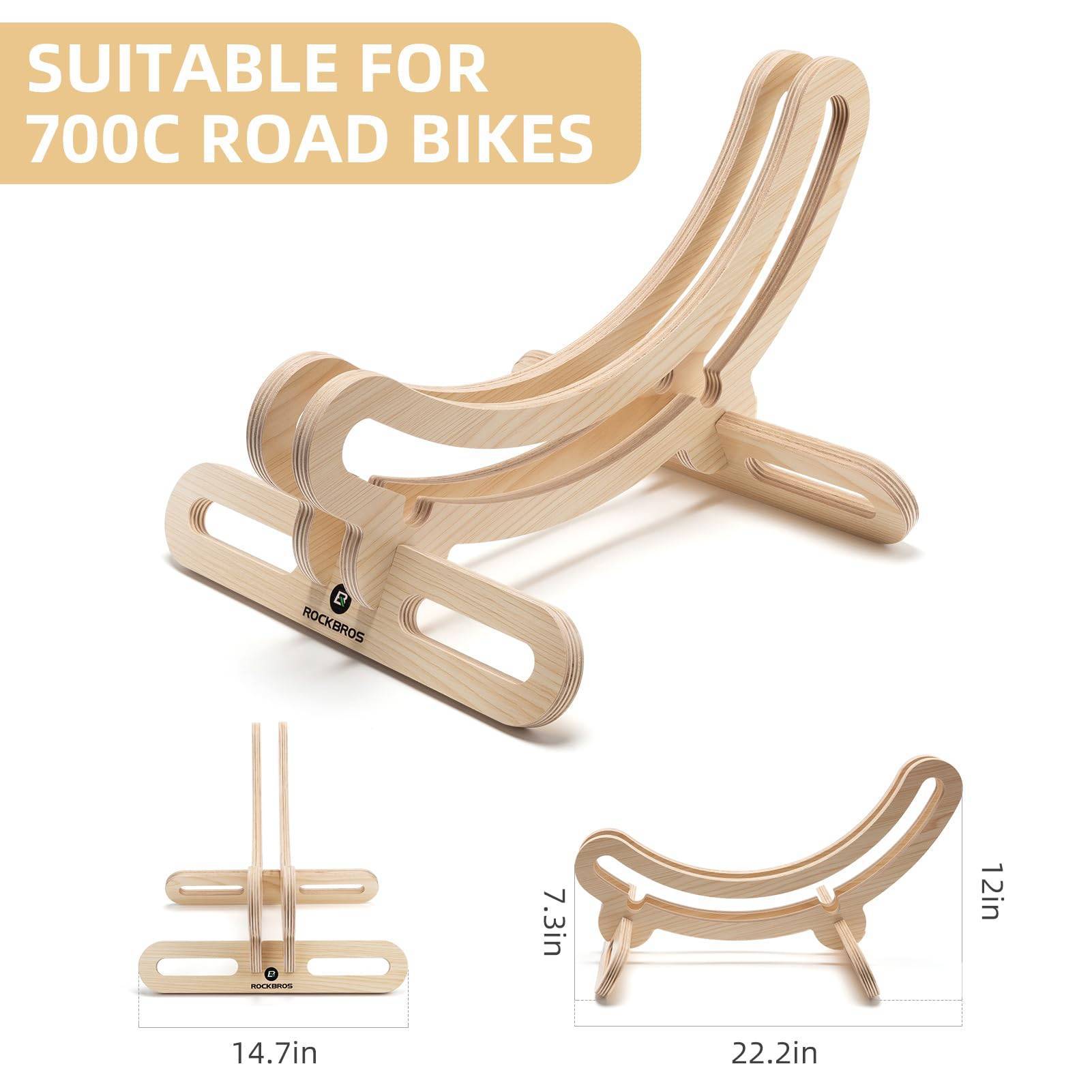 ROCKBROS Ausstellungsständer für Rennrad, kompakt und tragbar, schwarz