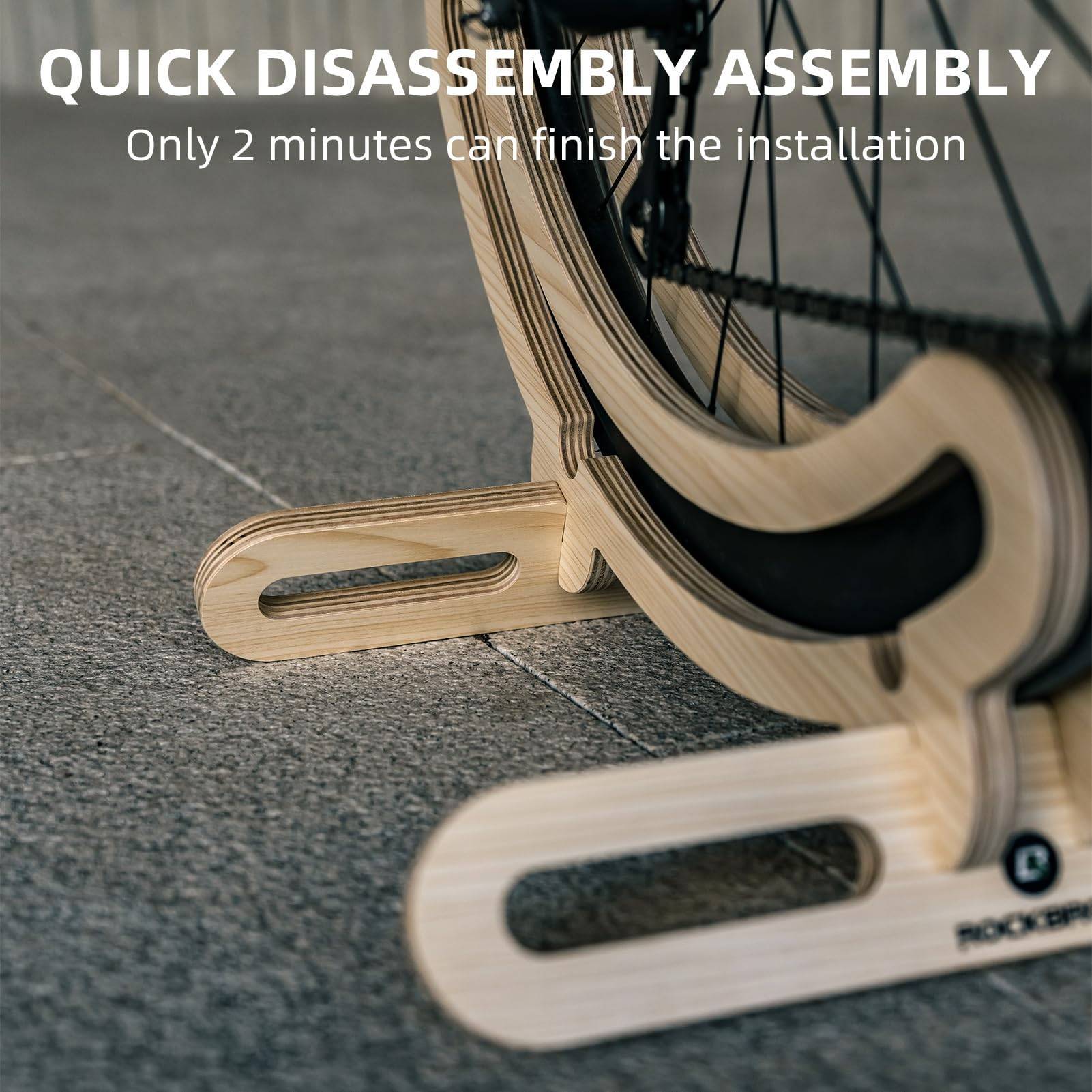 ROCKBROS Fahrradständer Easy, ideal für Rennräder, schwarz, robustes Design