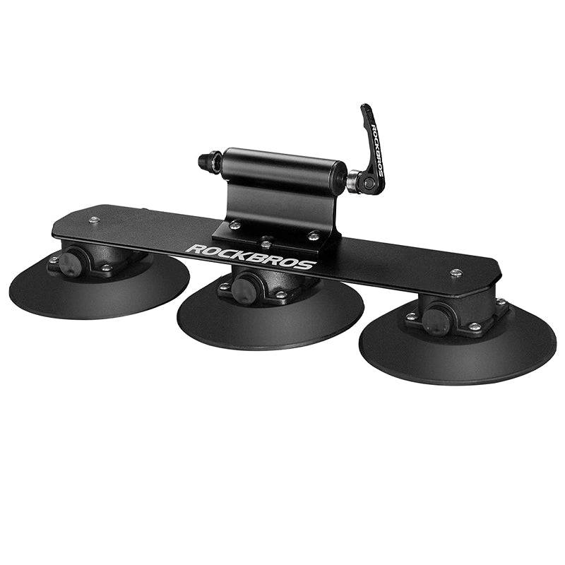 ROCKBROS Fahrradträger Dachträger mit Saugnäpfen, montiert auf Fahrzeugdach