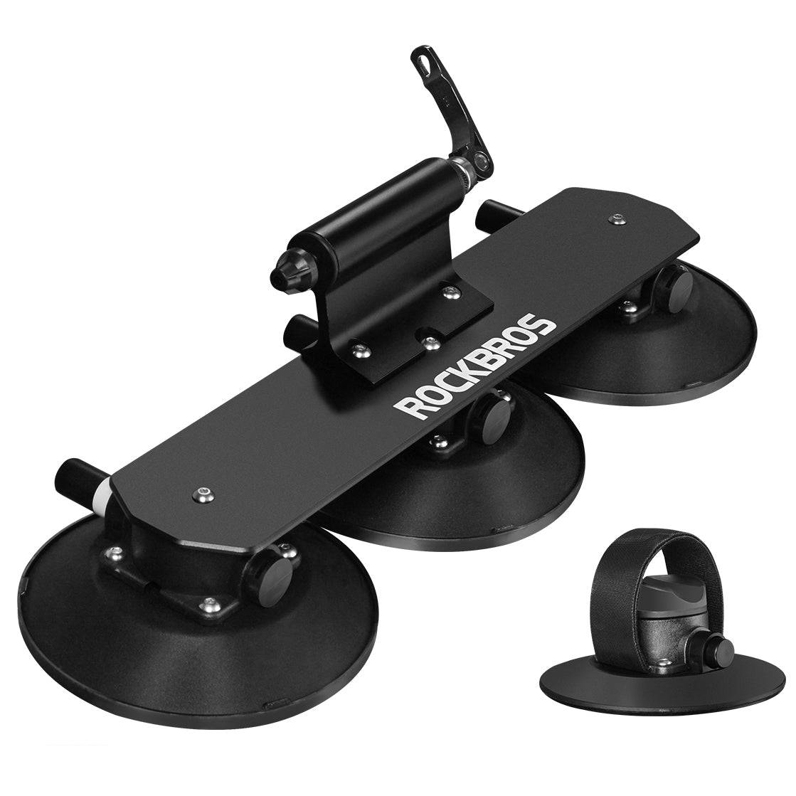 ROCKBROS Dachträger für Fahrräder mit Saugnäpfen, schnelle Montage, schwarz