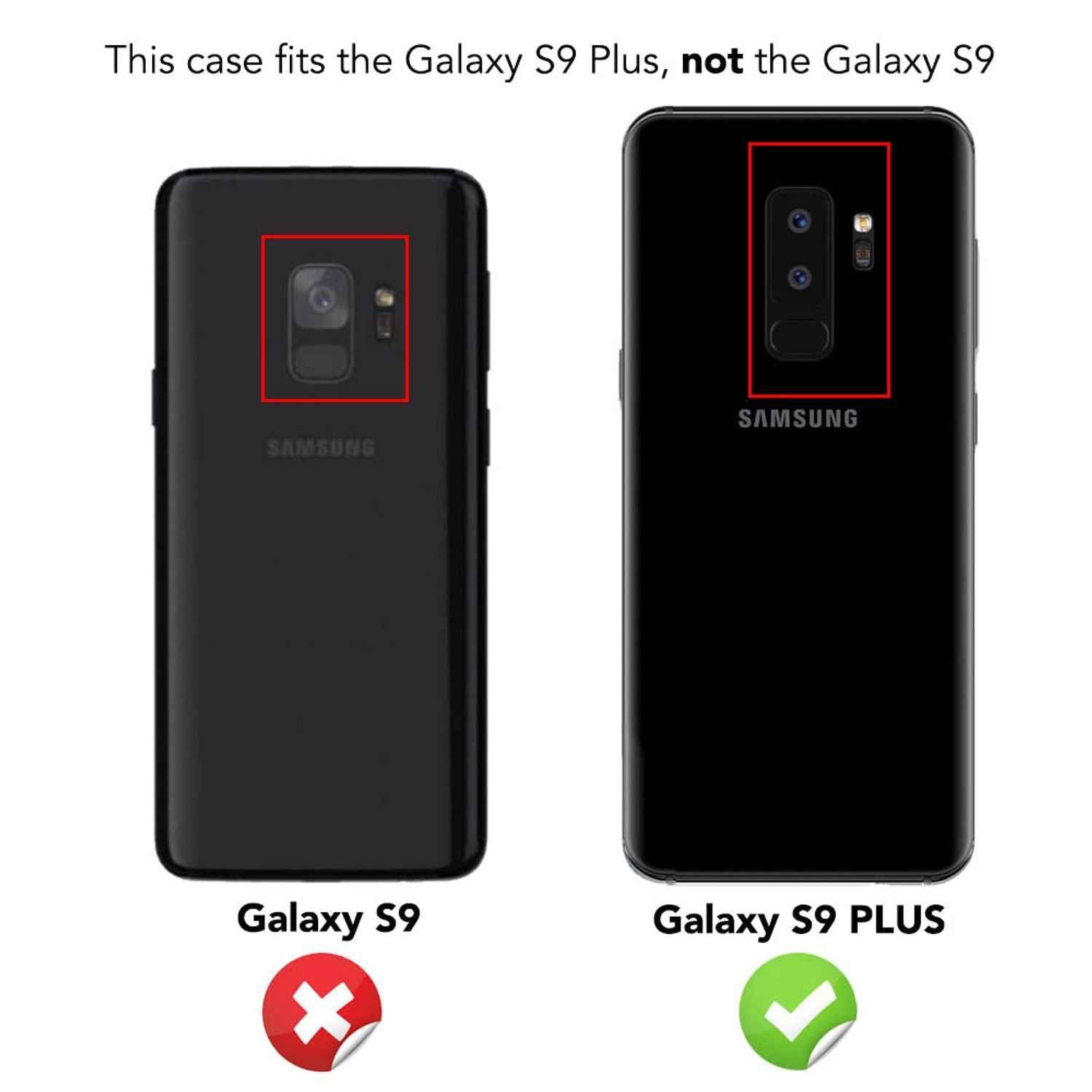 Samsung Galaxy S9 Plus Handy Hülle von NALIA, Silikon Case Cover Carbon Look